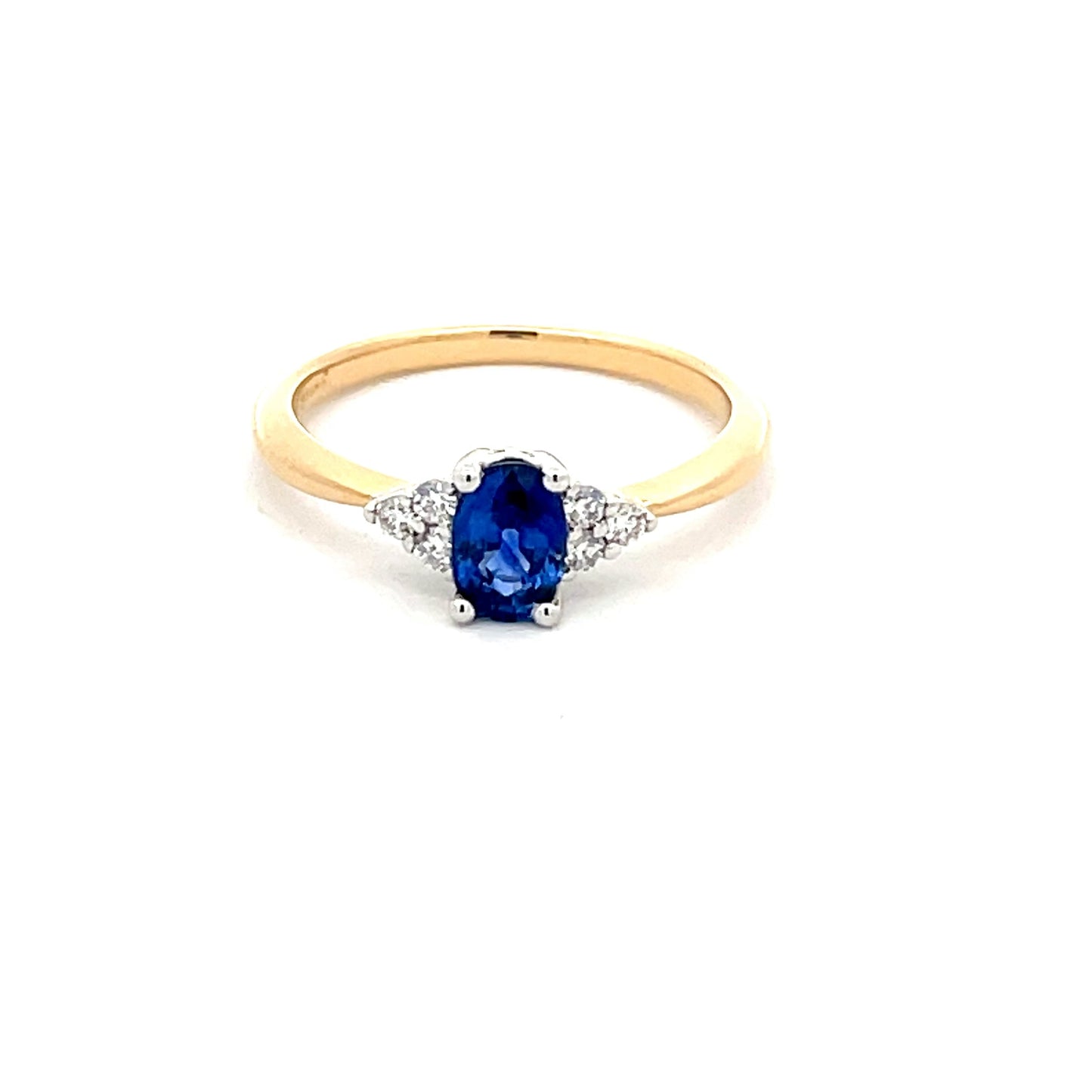 Sapphire and Round brilliant Cut Diamond Ring Gardiner Brothers