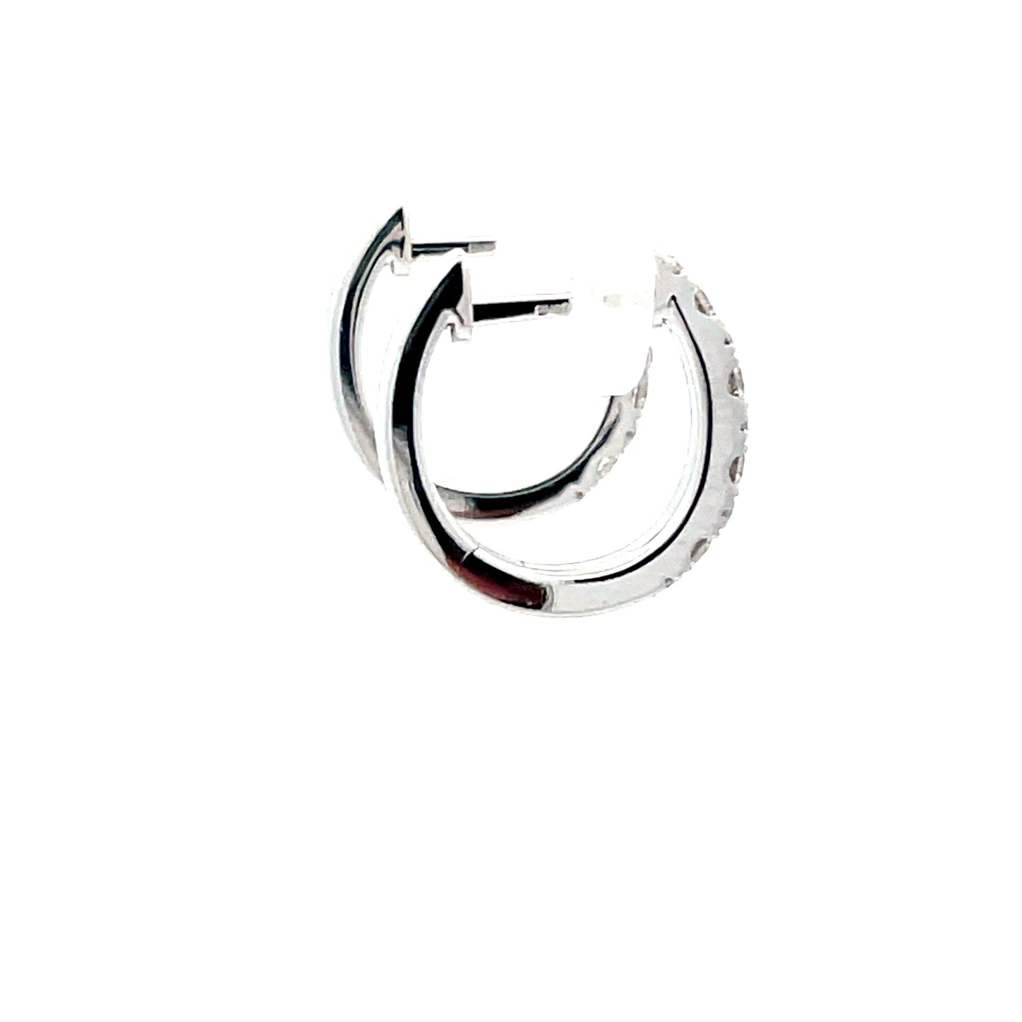 Round Brilliant Cut Diamond Hoop Earrings Gardiner Brothers