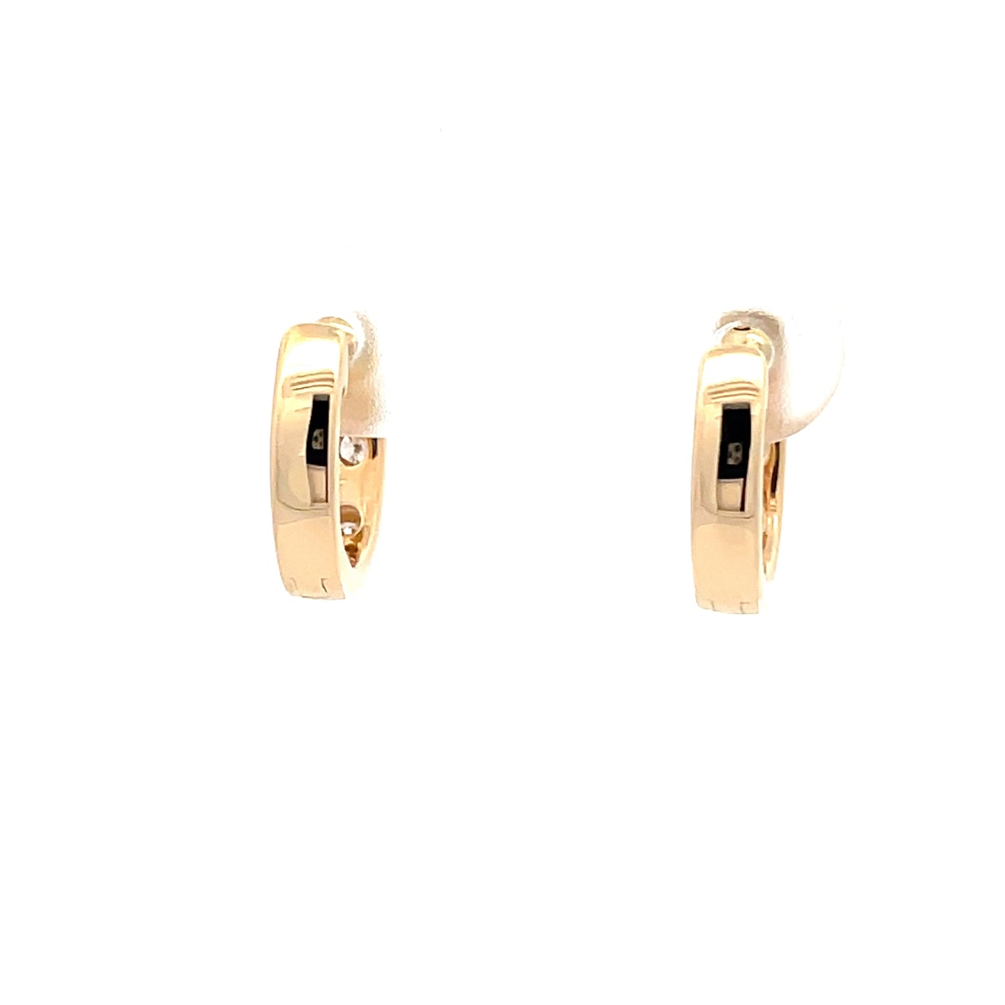 Round Brilliant Cut Diamond Hoop Earrings Gardiner Brothers