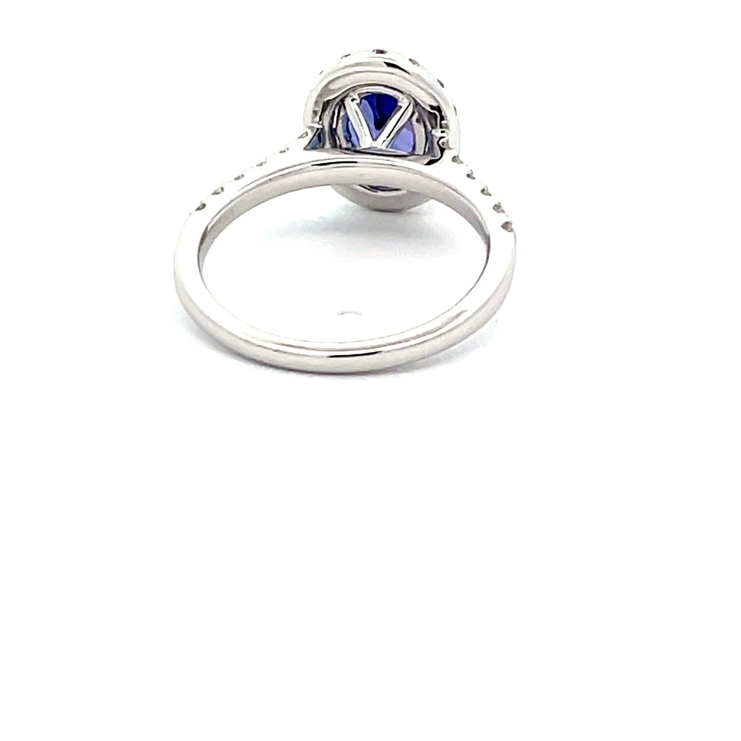 Tanzanite and Diamond Halo style Ring Gardiner Brothers