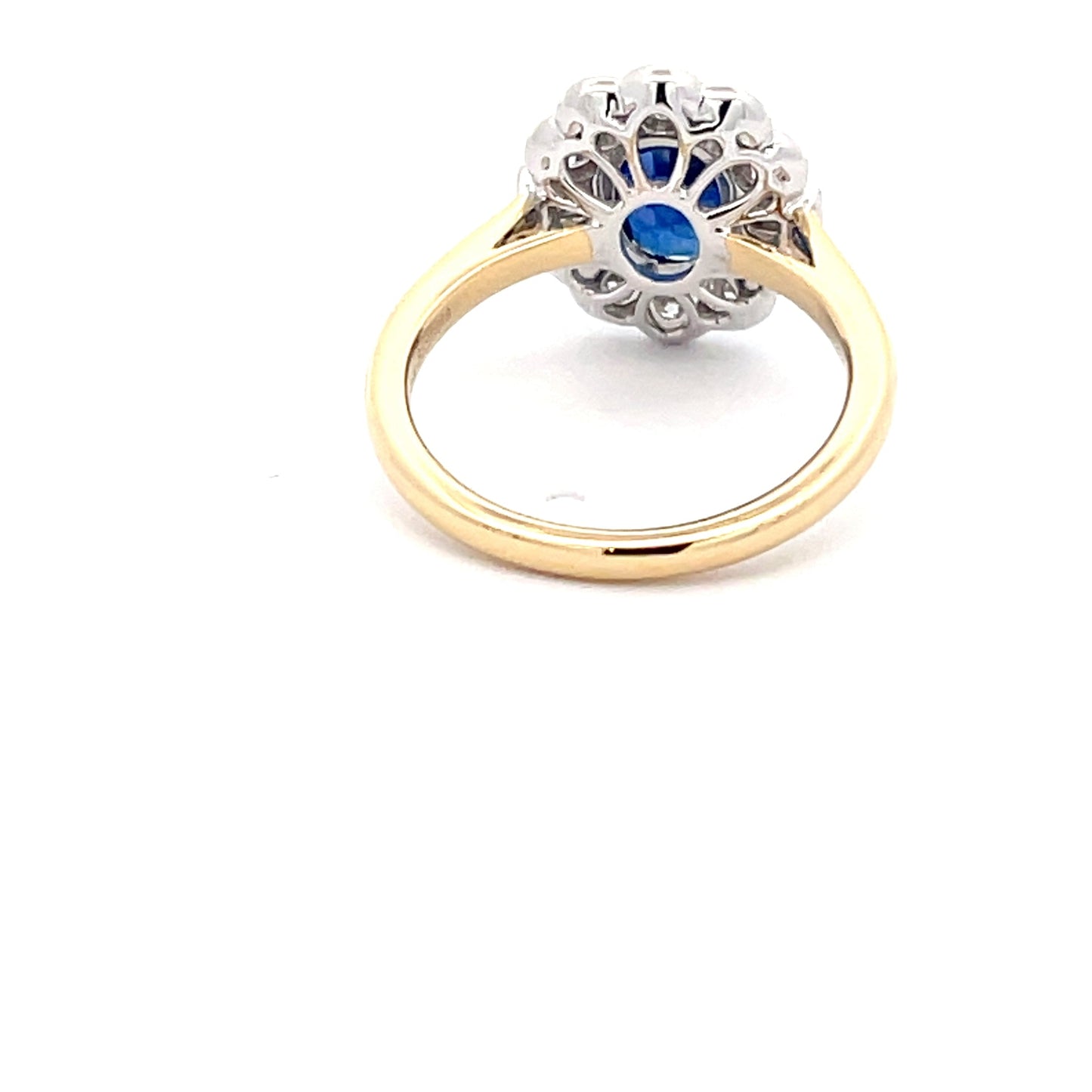Sapphire AND DIAMOND FANCY CLUSTER STYLE RING Gardiner Brothers