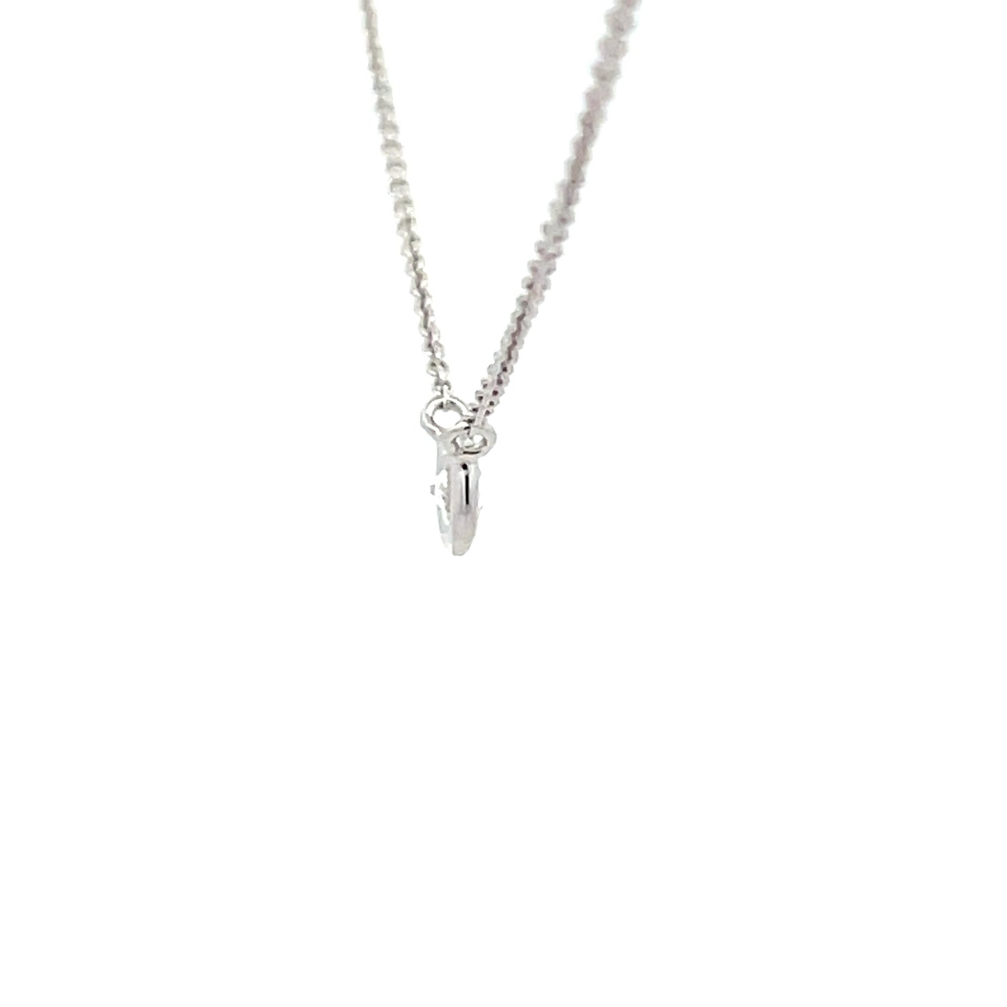 Round Brilliant Cut Diamond Rub-over Style Pendant Gardiner Brothers