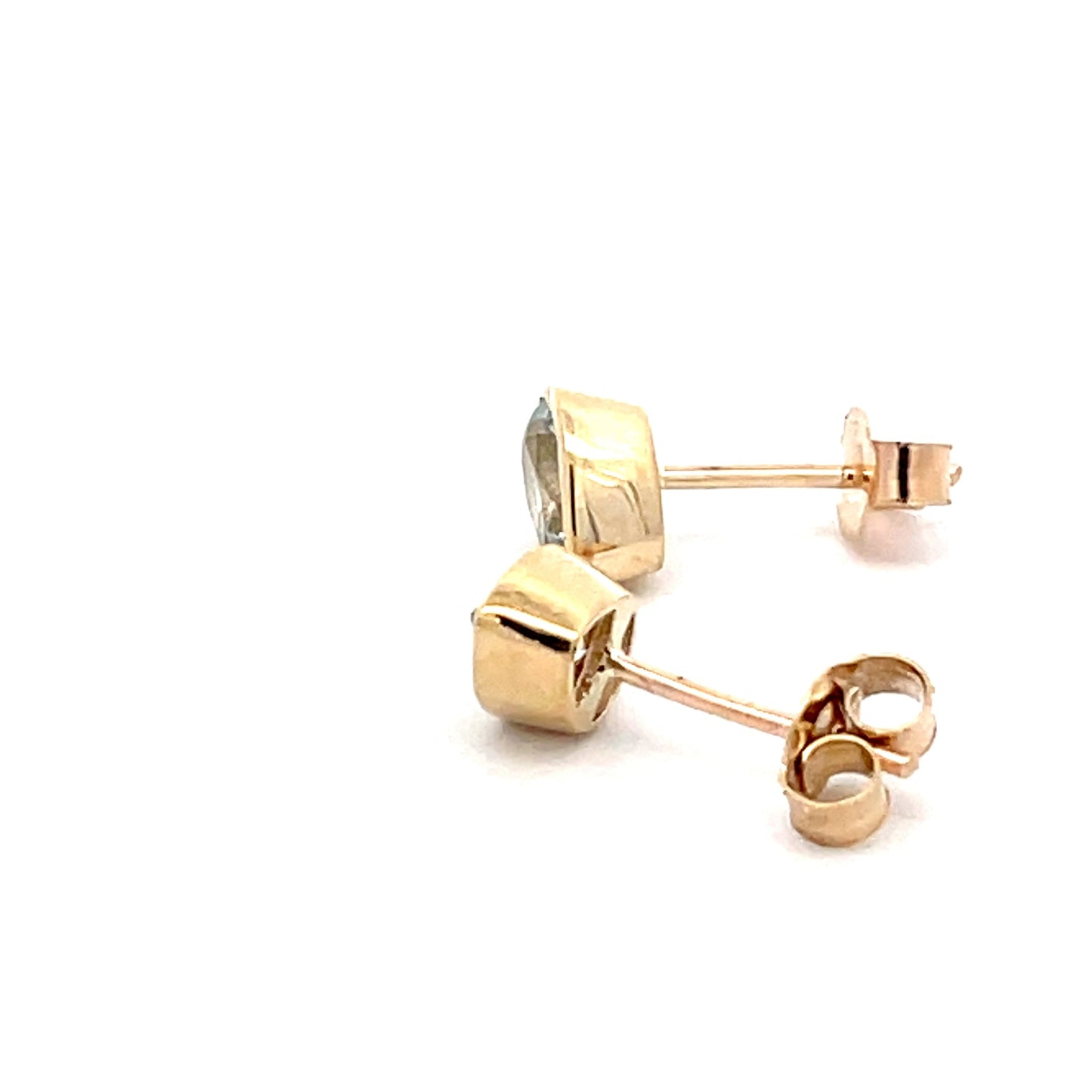 Yellow Gold Pear Shaped Topaz Earrings Gardiner Brothers