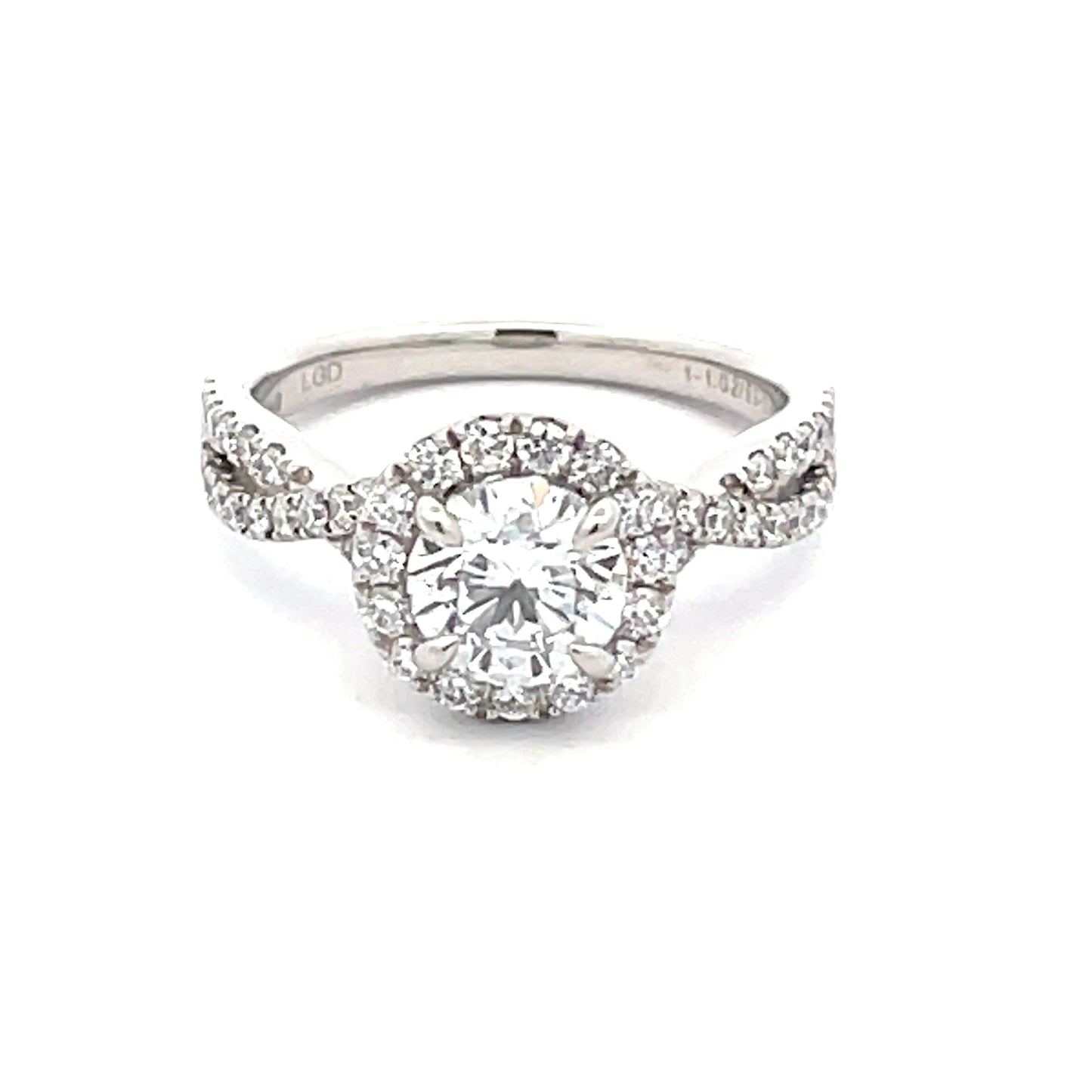 Lab Grown Round Brilliant Cut Diamond Halo Cluster Ring - 1.65cts Gardiner Brothers