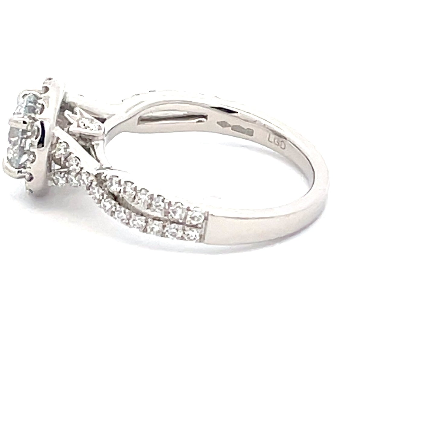 Lab Grown Round Brilliant Cut Diamond Halo Cluster Ring - 1.65cts Gardiner Brothers
