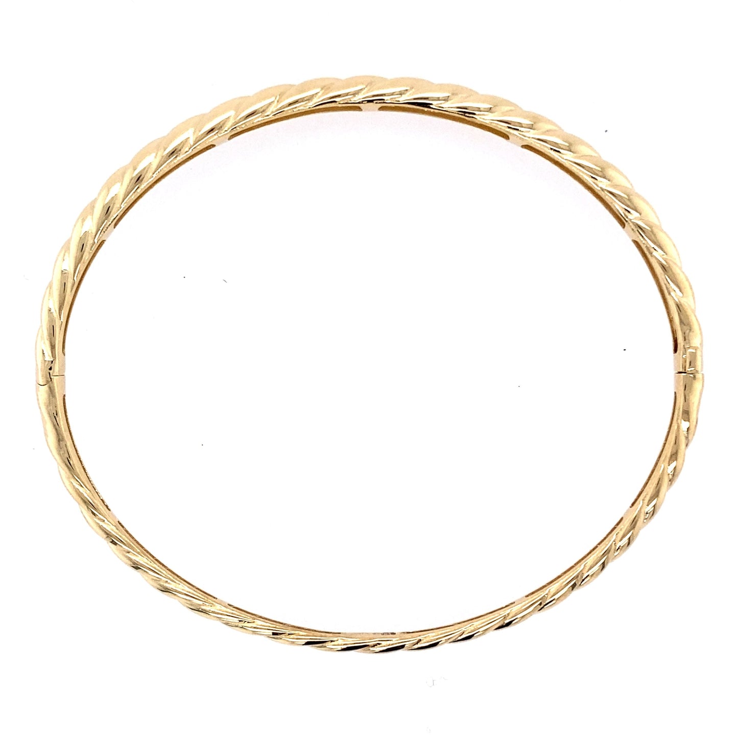 Yellow Gold Twisted Bangle Gardiner Brothers