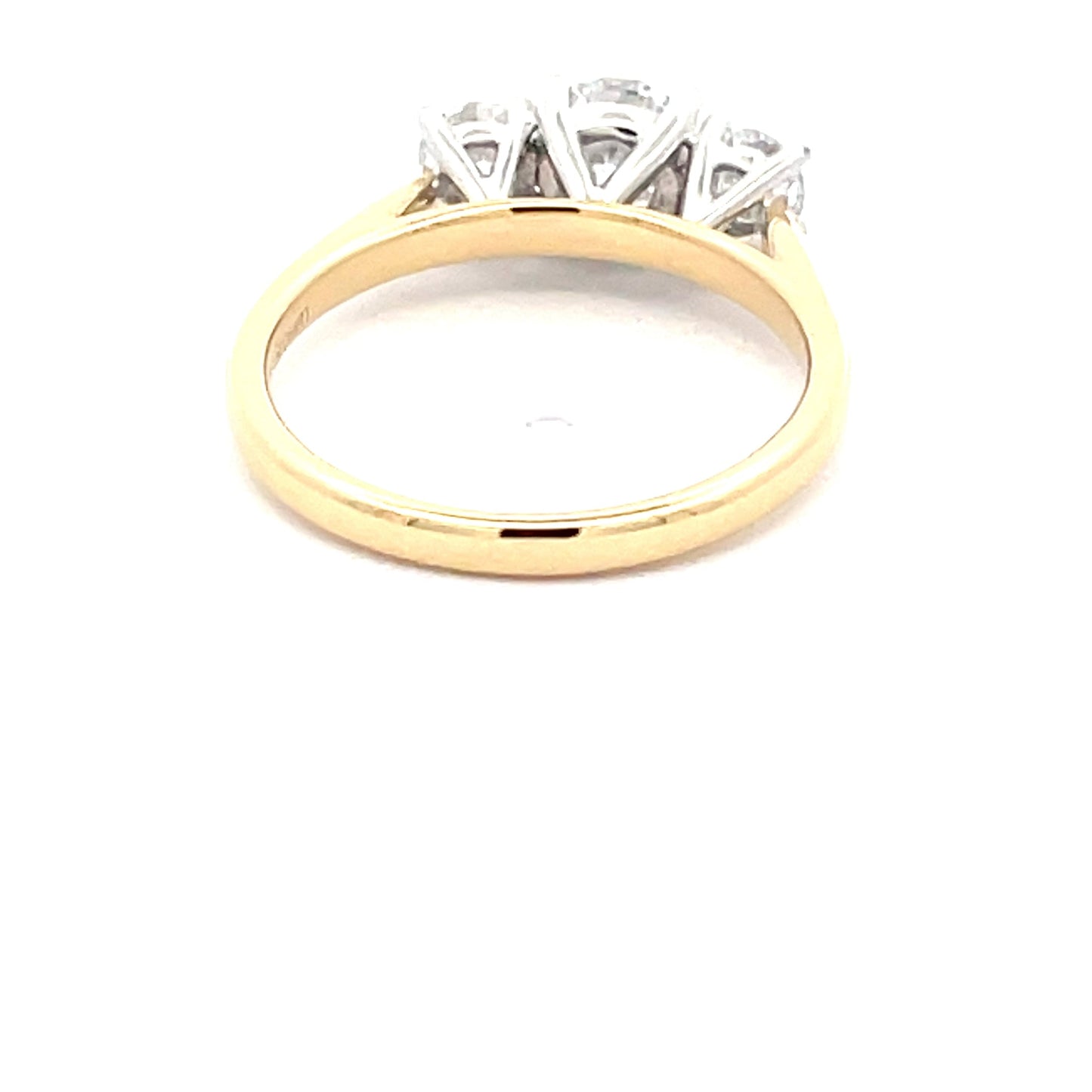 Lab Grown Round Brilliant Cut Diamond 3 Stone Ring - 1.15cts Gardiner Brothers