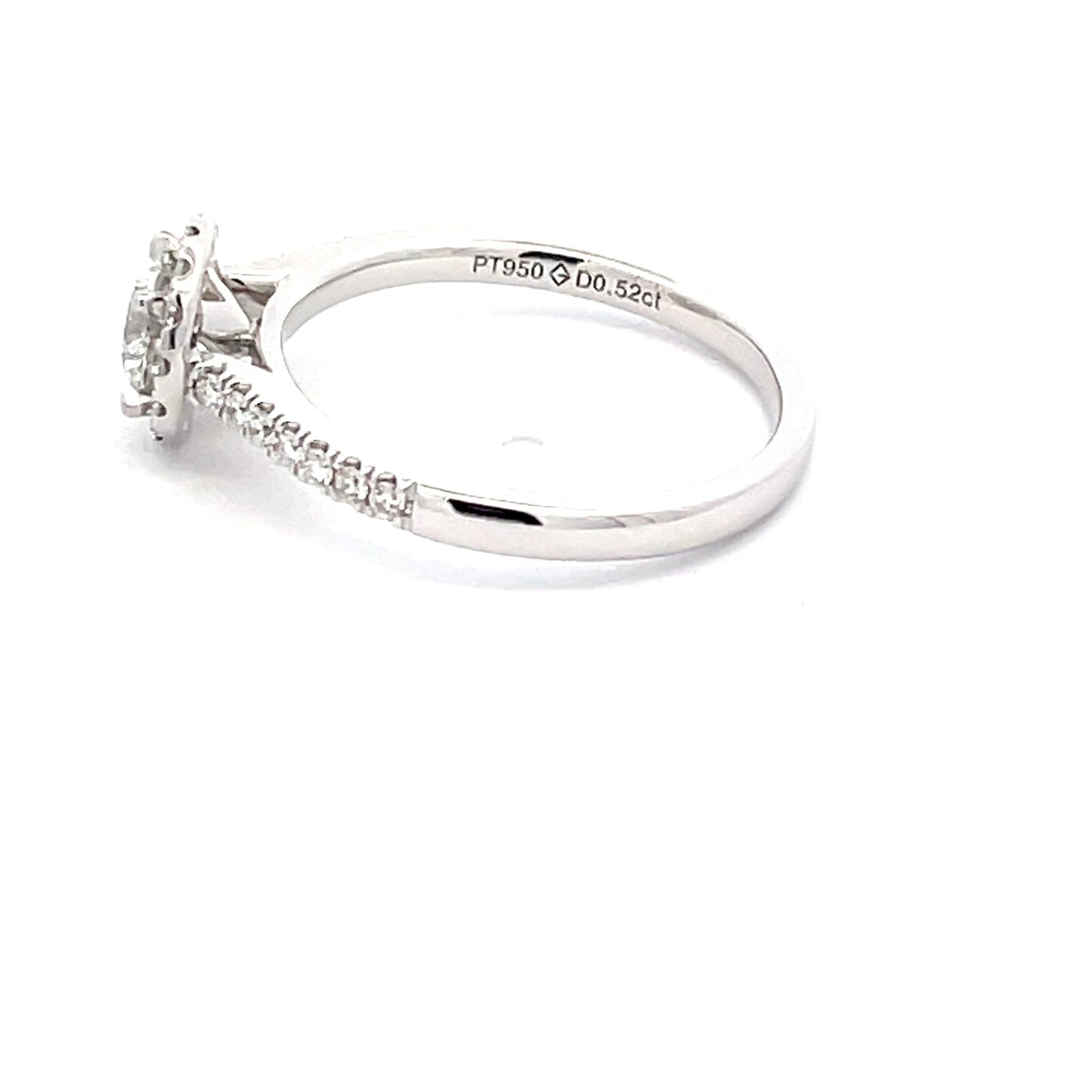 AURORA CUT DIAMOND HALO STYLE RING - 0.82CTS Gardiner Brothers