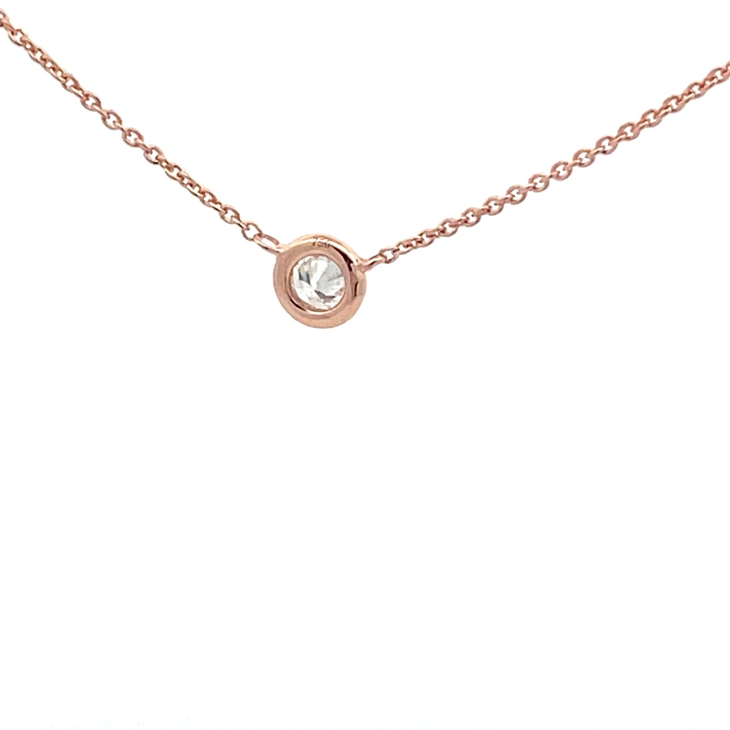 Round Brilliant Cut Diamond Solitaire Necklet Gardiner Brothers