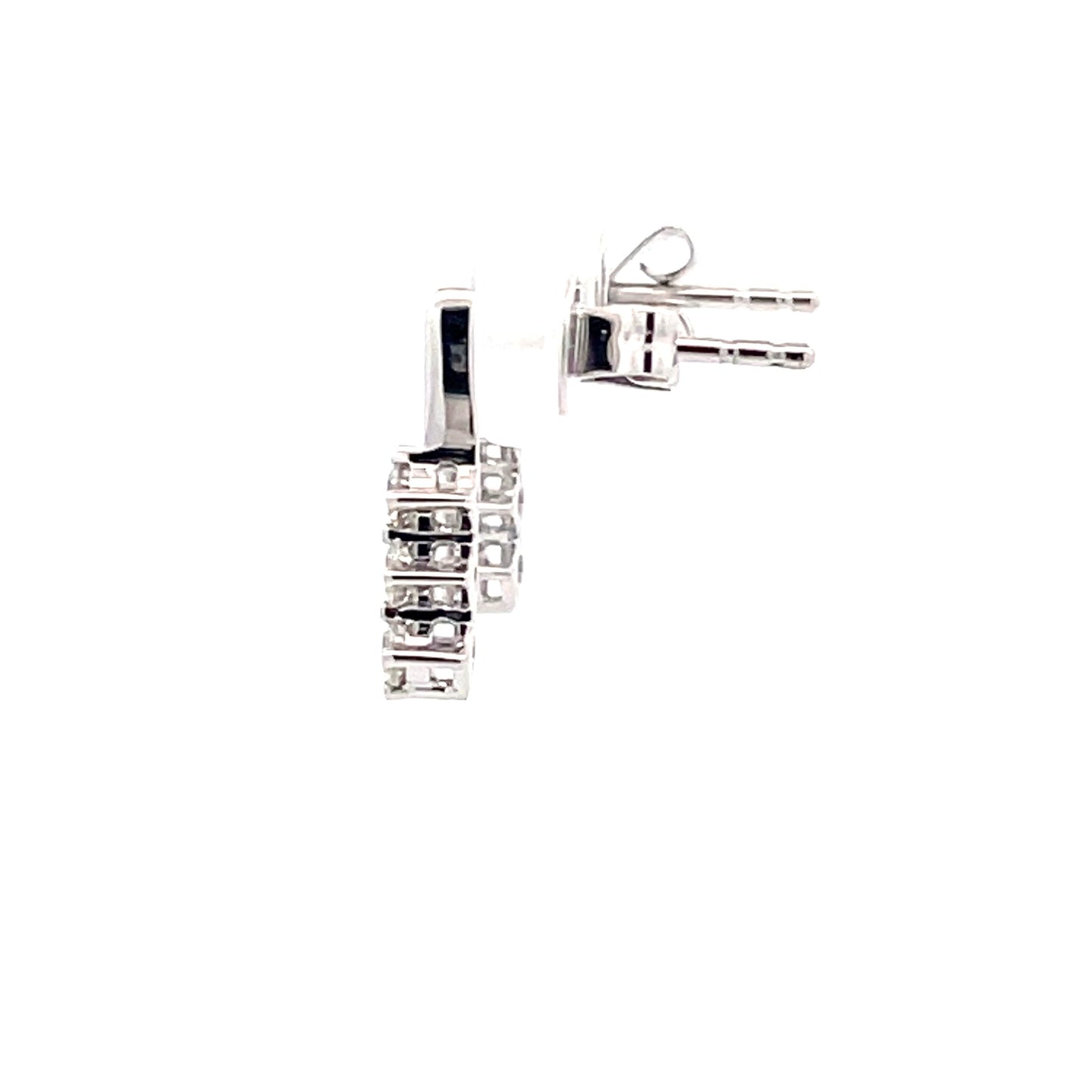 Round Brilliant Cut Diamond 3 Stone Drop Earrings - 0.25cts Gardiner Brothers