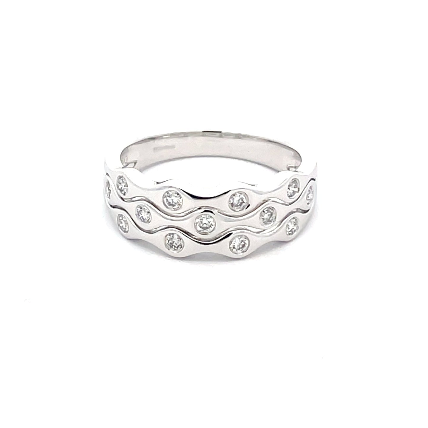 Round Brilliant Cut diamond Bubble Style ring Gardiner Brothers