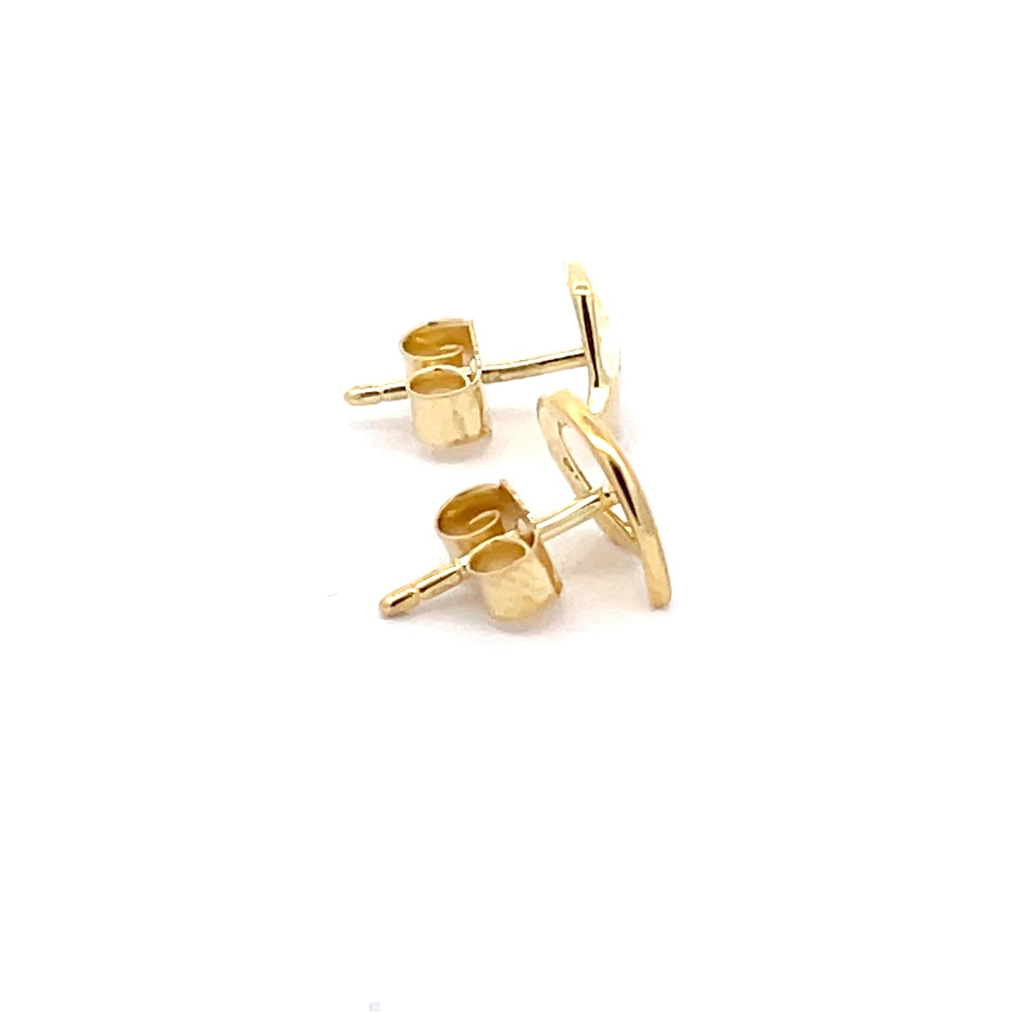 Yellow Gold Ribbon Stud Earring Gardiner Brothers