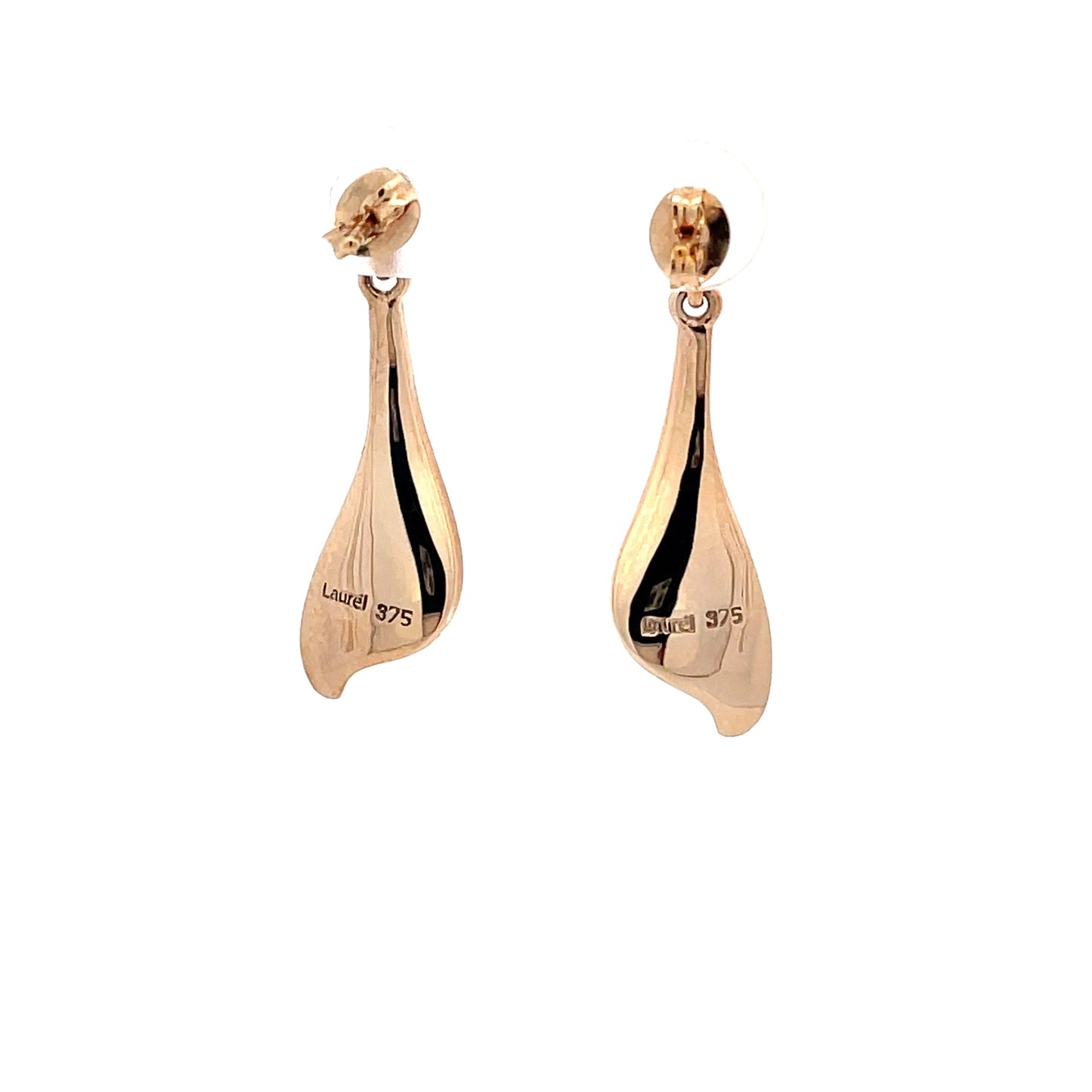 Yellow Gold Blade Style Drop Earring Gardiner Brothers