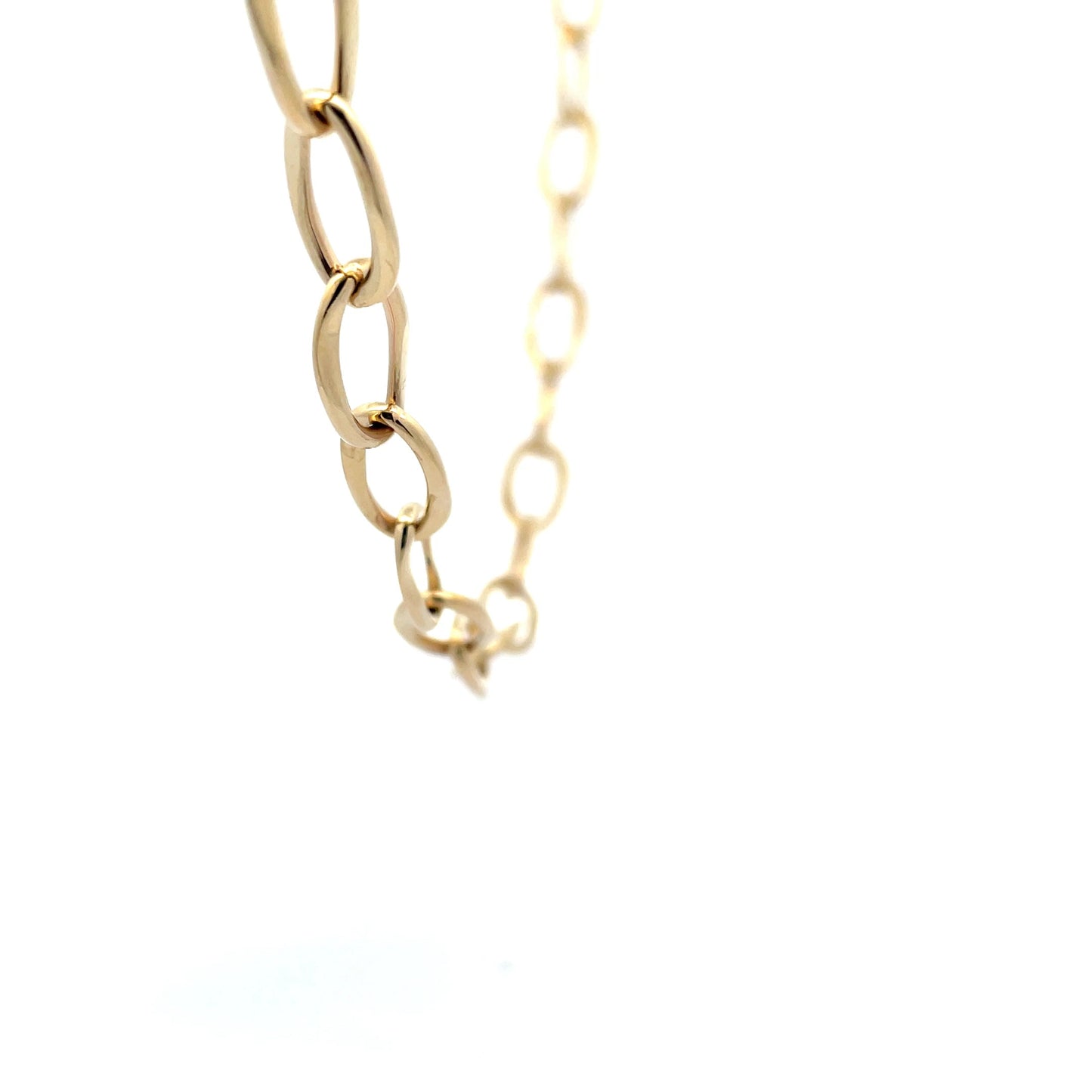 Yellow Gold Wavy Link Style Necklace Gardiner Brothers