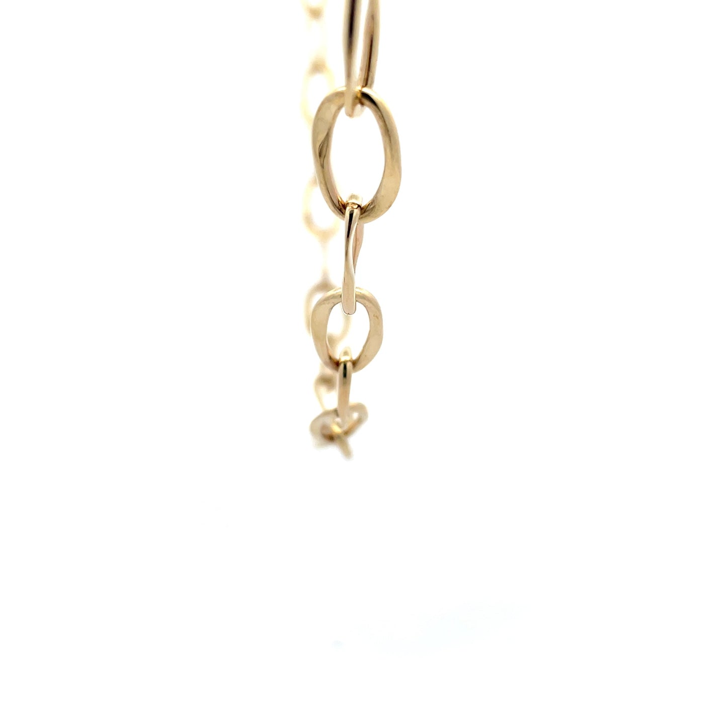 Yellow Gold Wavy Link Style Necklace Gardiner Brothers