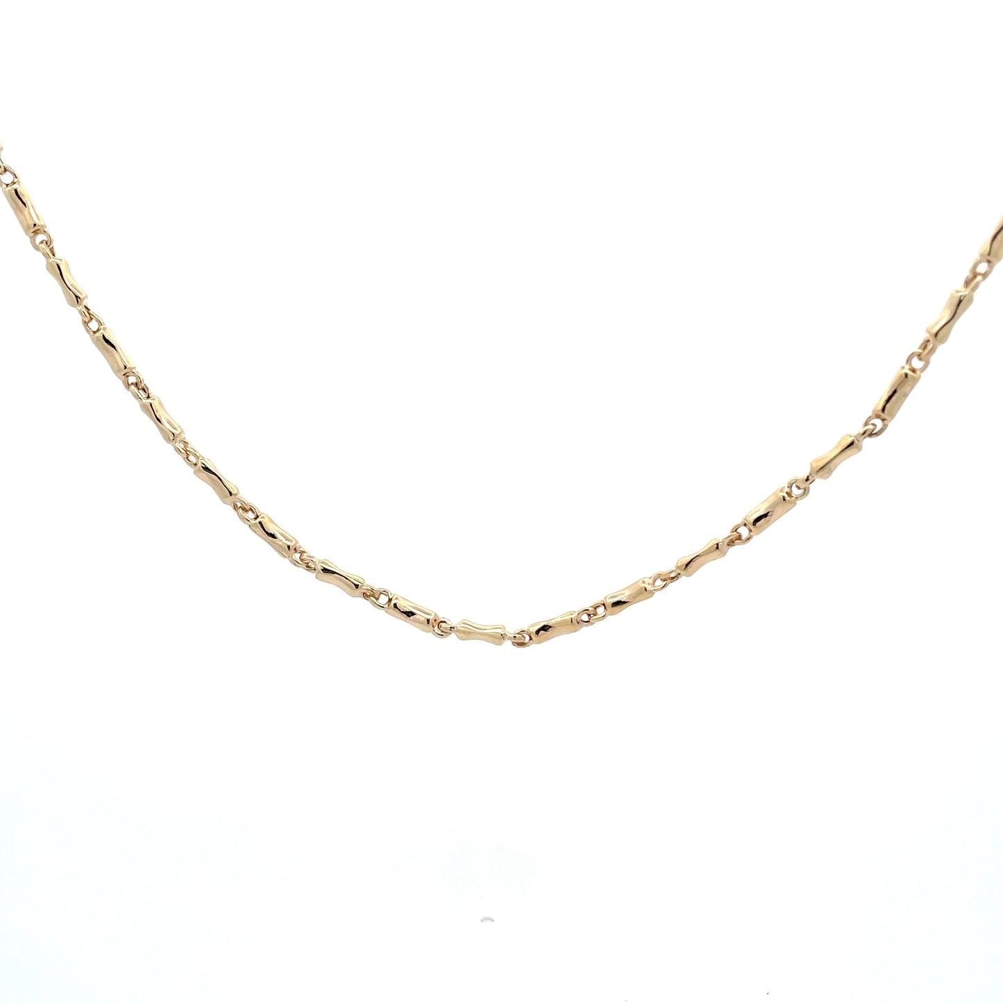 Yellow Gold "Dog Bone" Link Necklet Gardiner Brothers