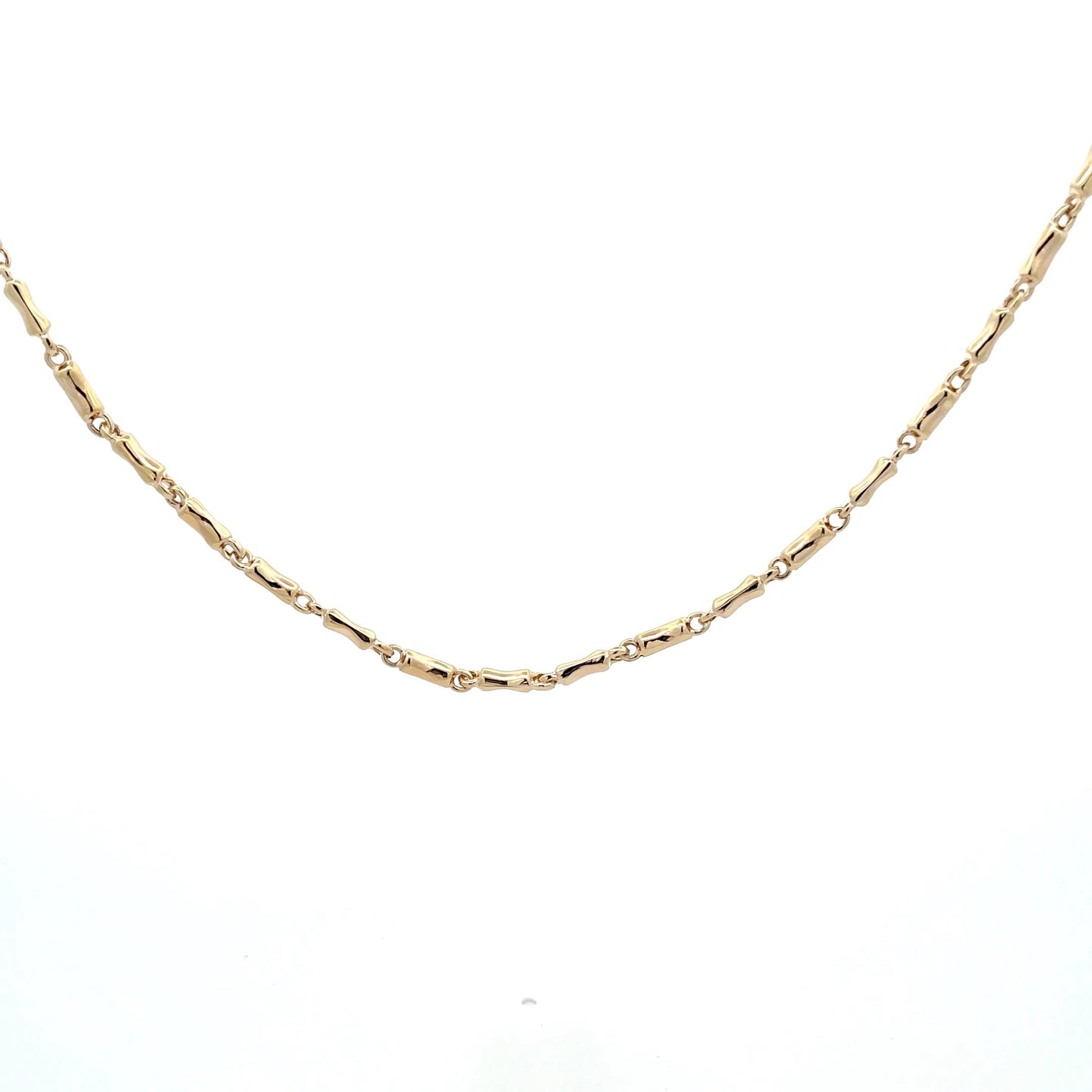 Yellow Gold "Dog Bone" Link Necklet Gardiner Brothers