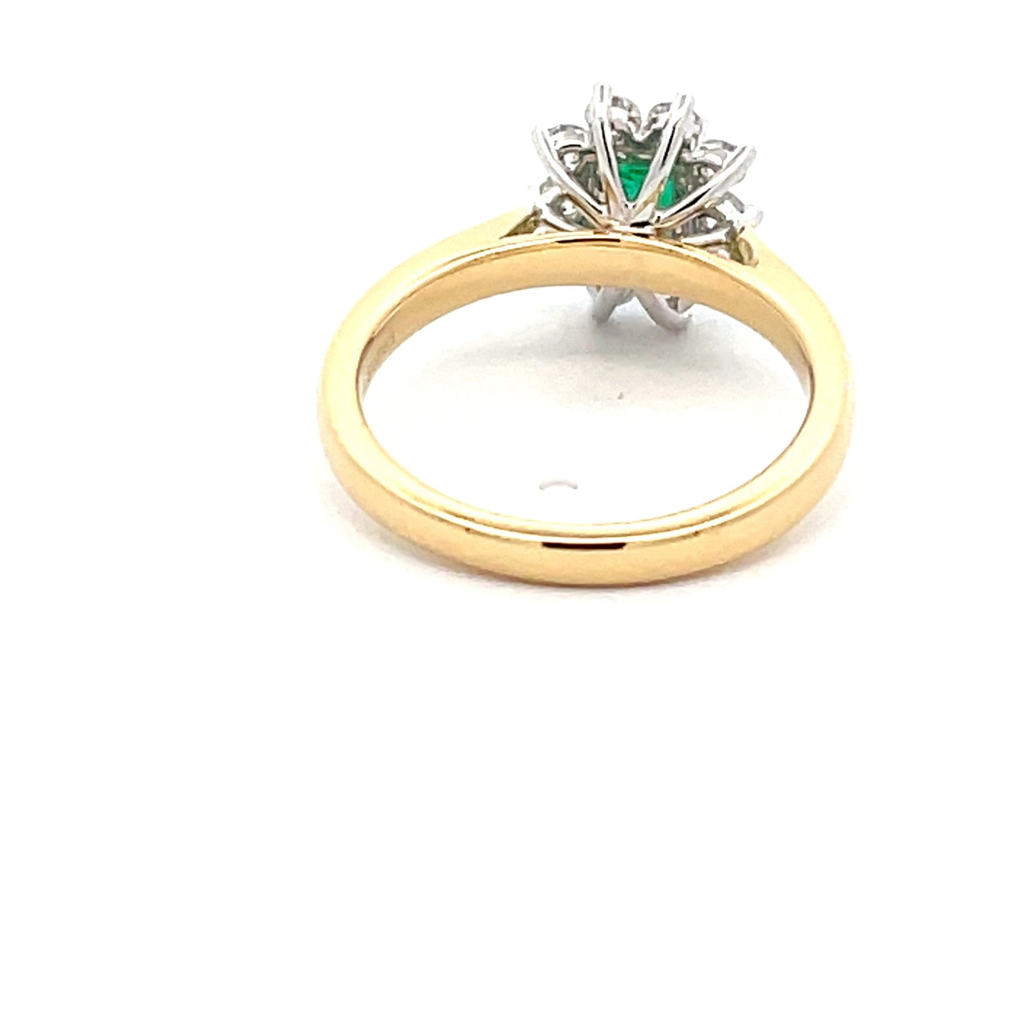 Emerald and Diamond Cluster Style Ring Gardiner Brothers