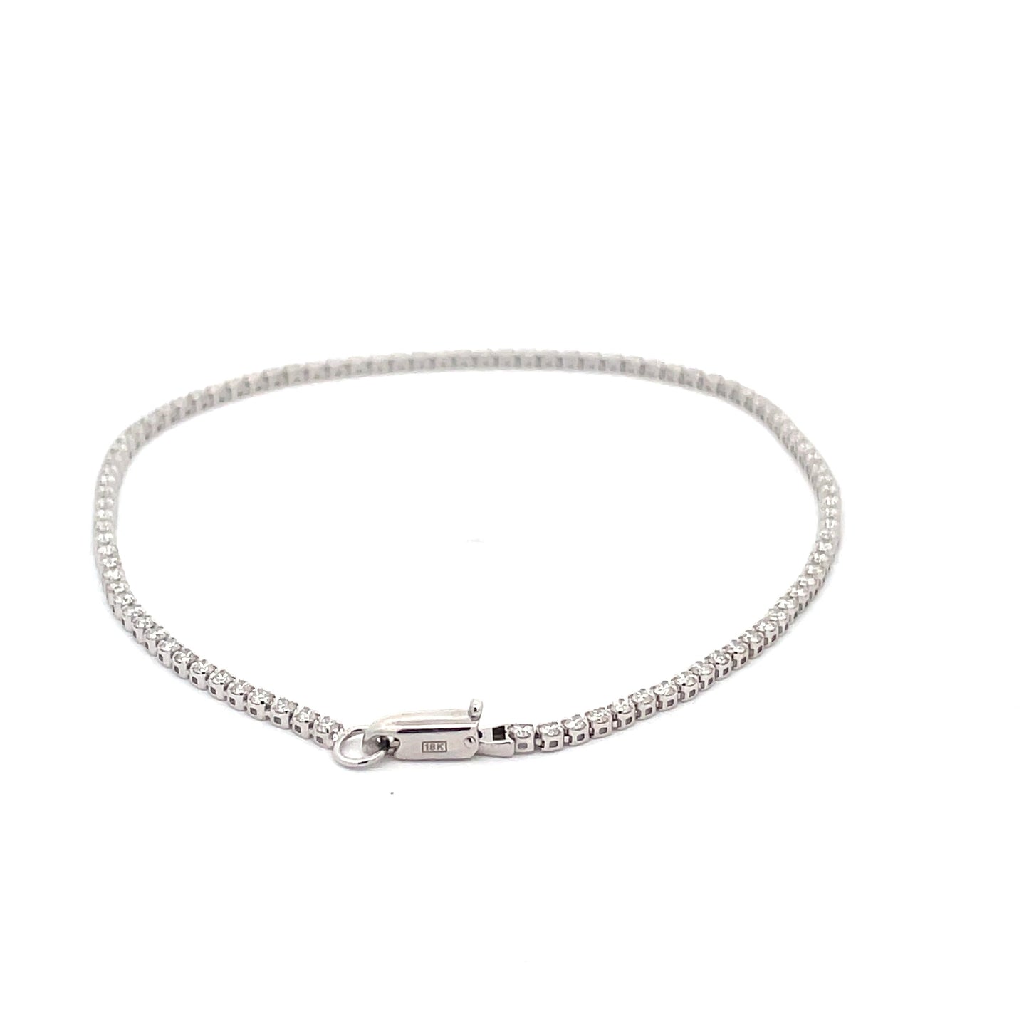 White Gold Diamond Tennis Bracelet 1.07CTS Gardiner Brothers
