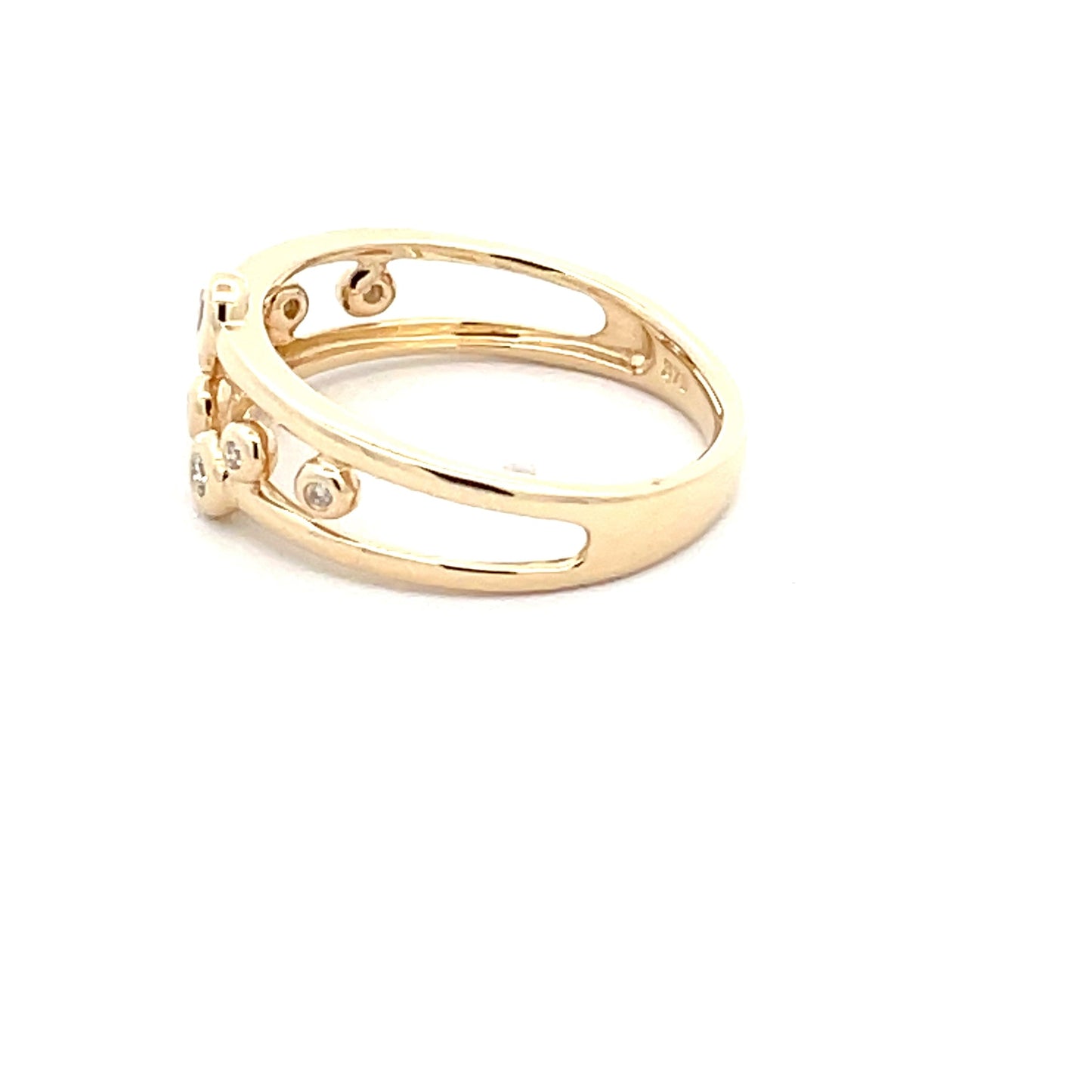 Round Brilliant Cut Diamond Bubble Style Ring Gardiner Brothers