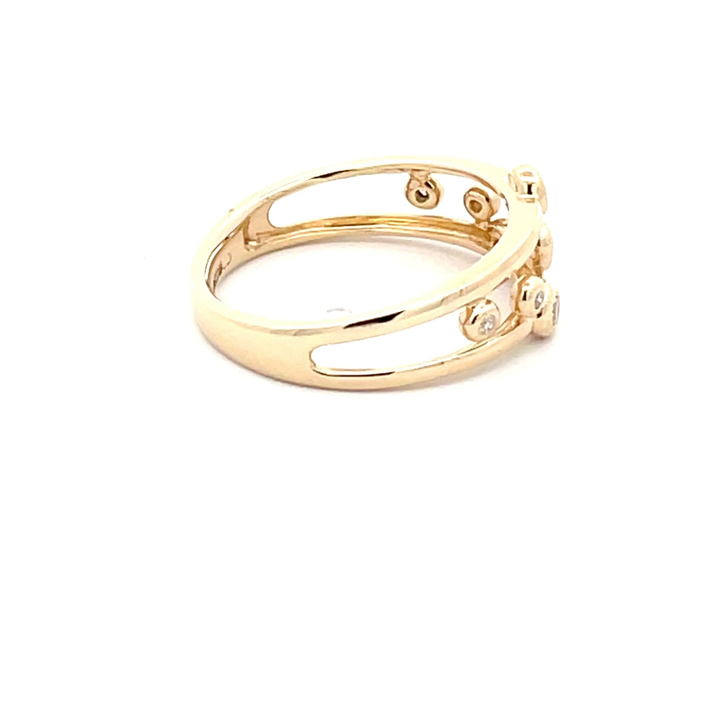 Round Brilliant Cut Diamond Bubble Style Ring Gardiner Brothers