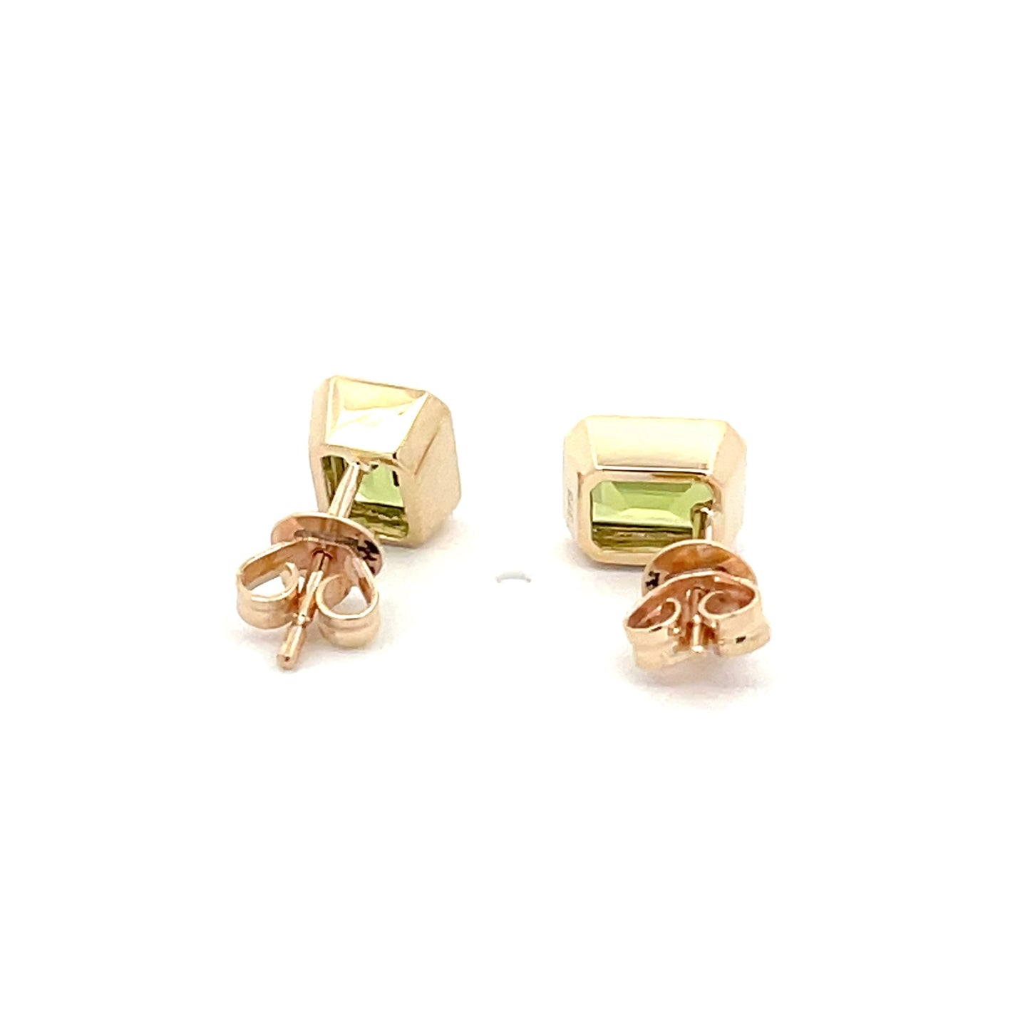Yellow Gold and Peridot Earrings Gardiner Brothers