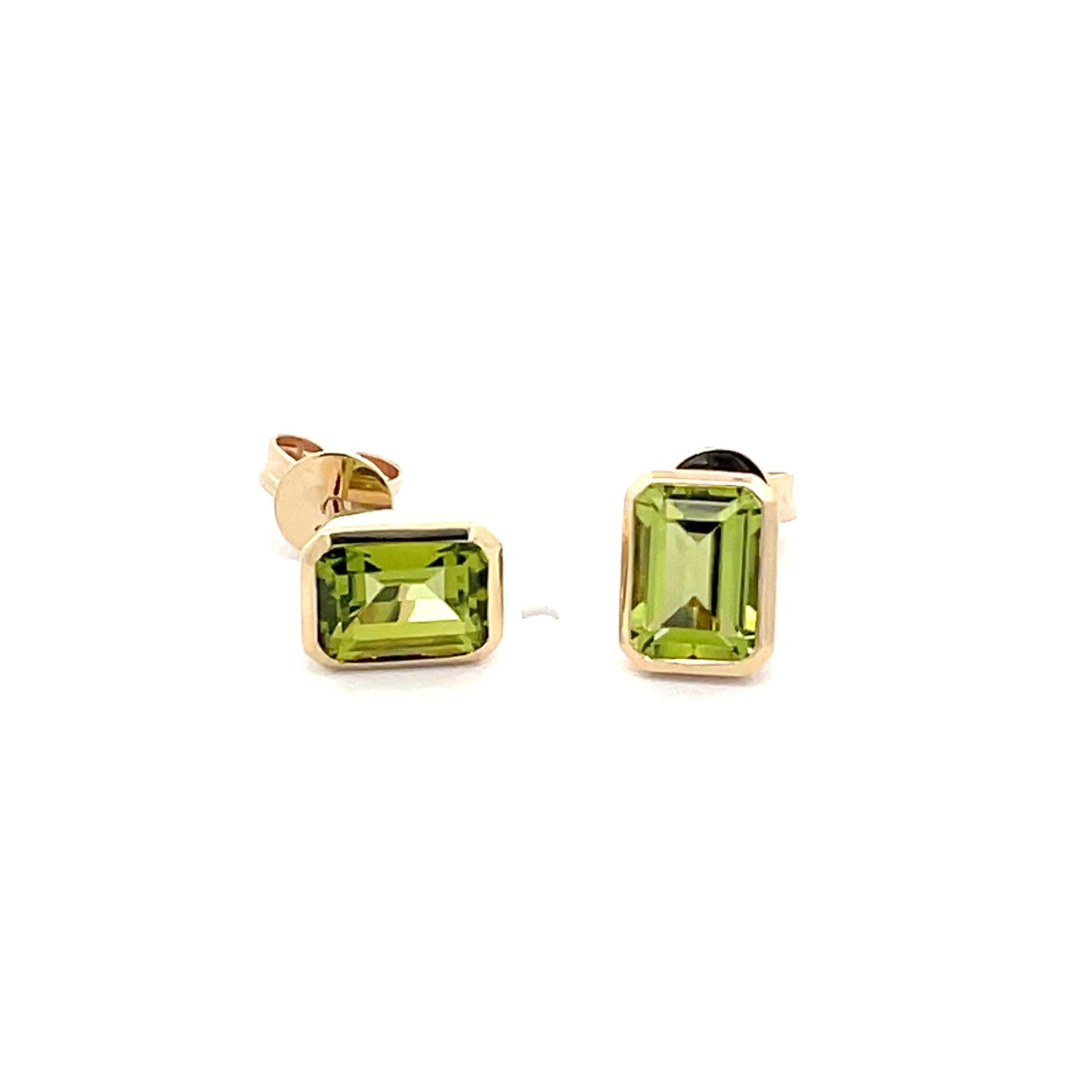 Yellow Gold and Peridot Earrings Gardiner Brothers