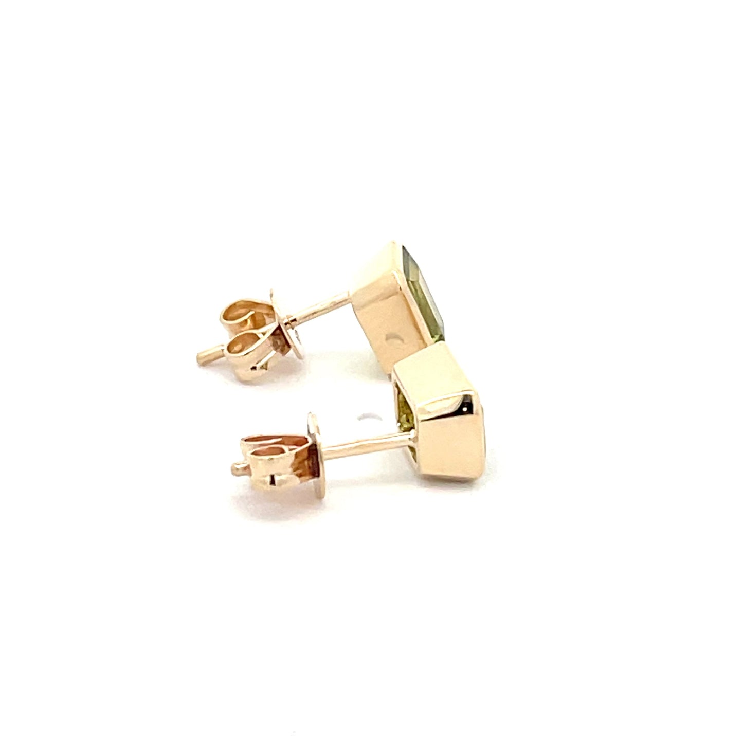 Yellow Gold and Peridot Earrings Gardiner Brothers