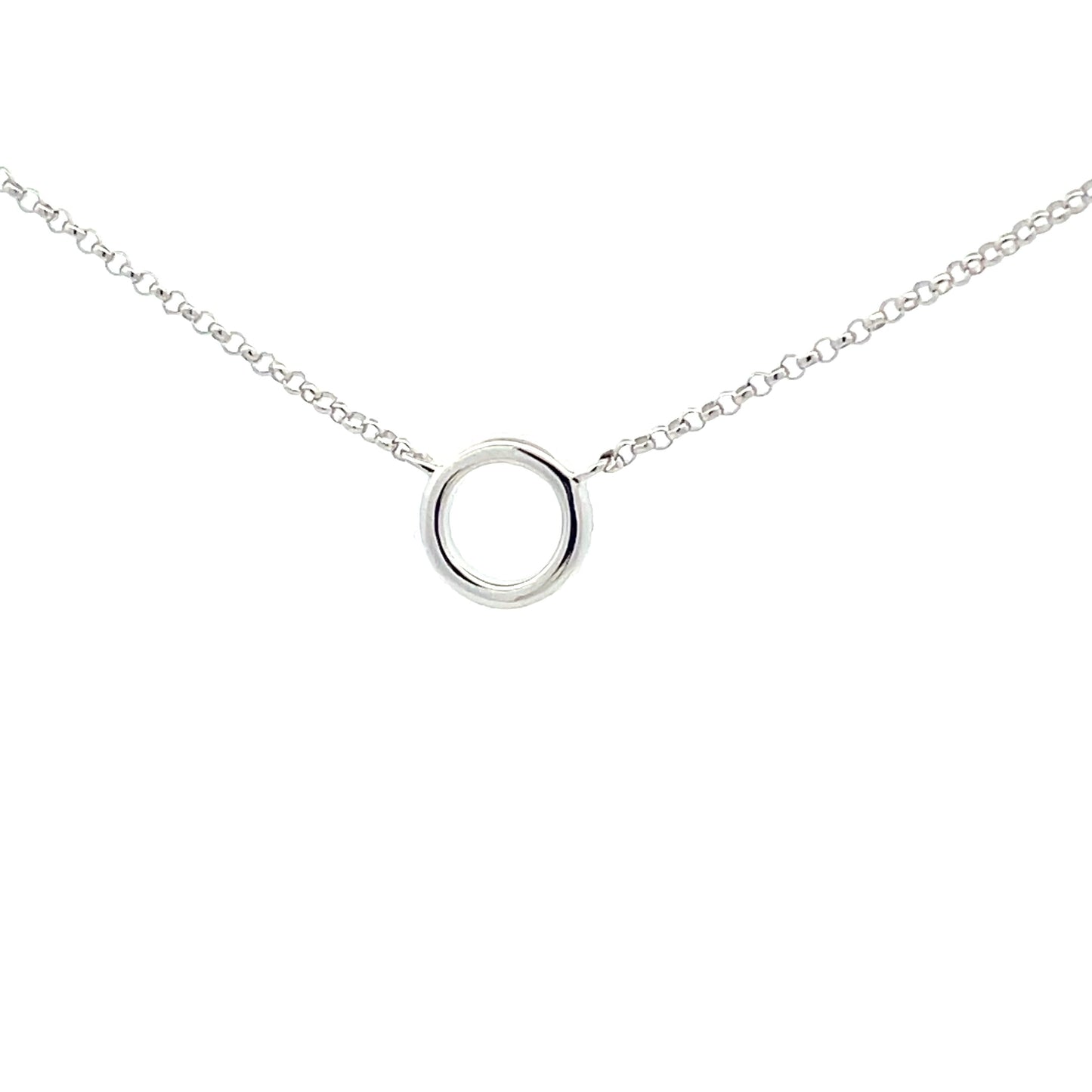 White Gold Diamond Circle Pendant Gardiner Brothers