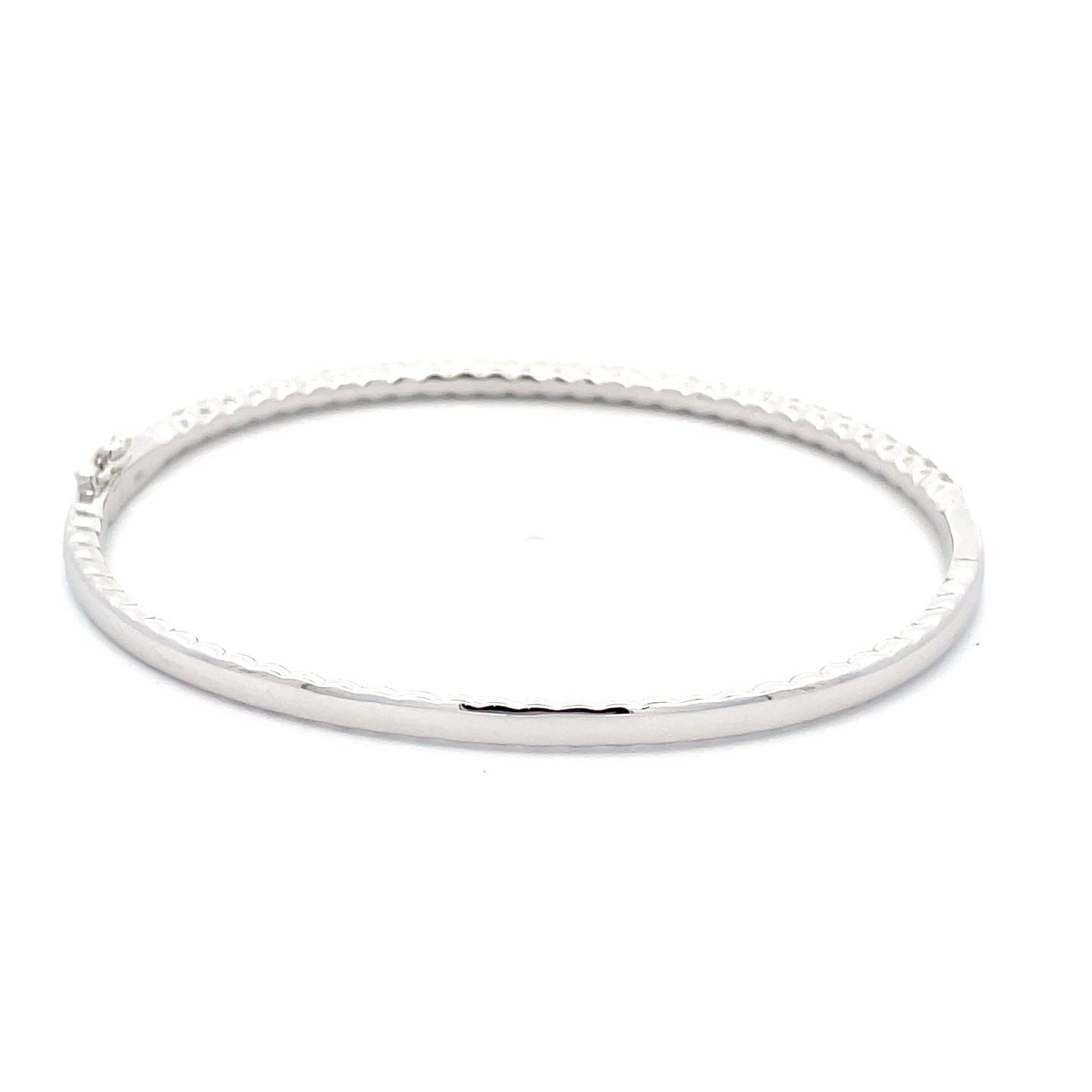 Round Brilliant Cut Diamond Set Bangle Gardiner Brothers