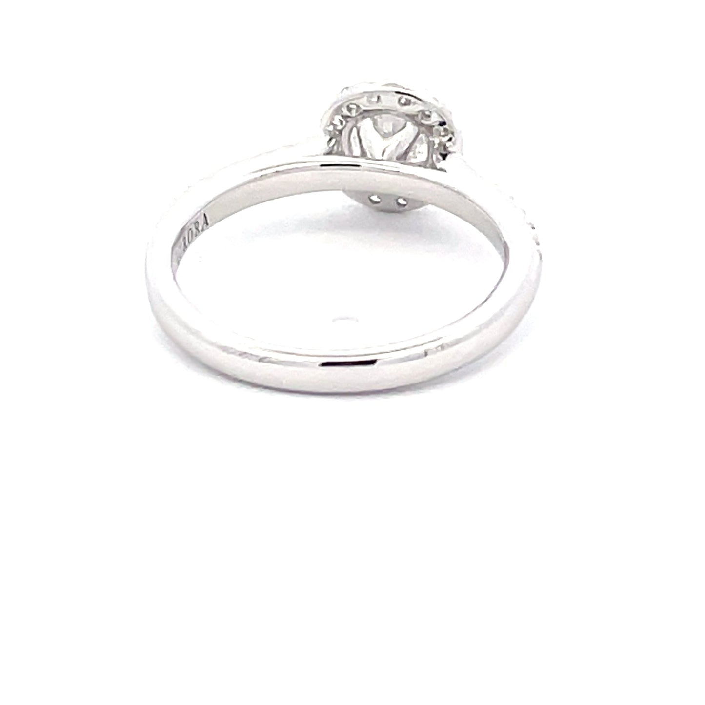 AURORA CUT DIAMOND HALO RING - 0.72CTS Gardiner Brothers