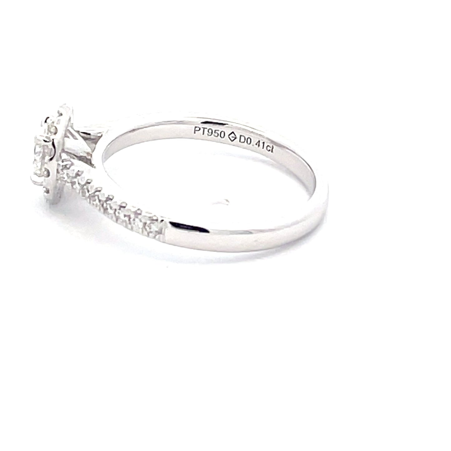 AURORA CUT DIAMOND HALO RING - 0.72CTS Gardiner Brothers