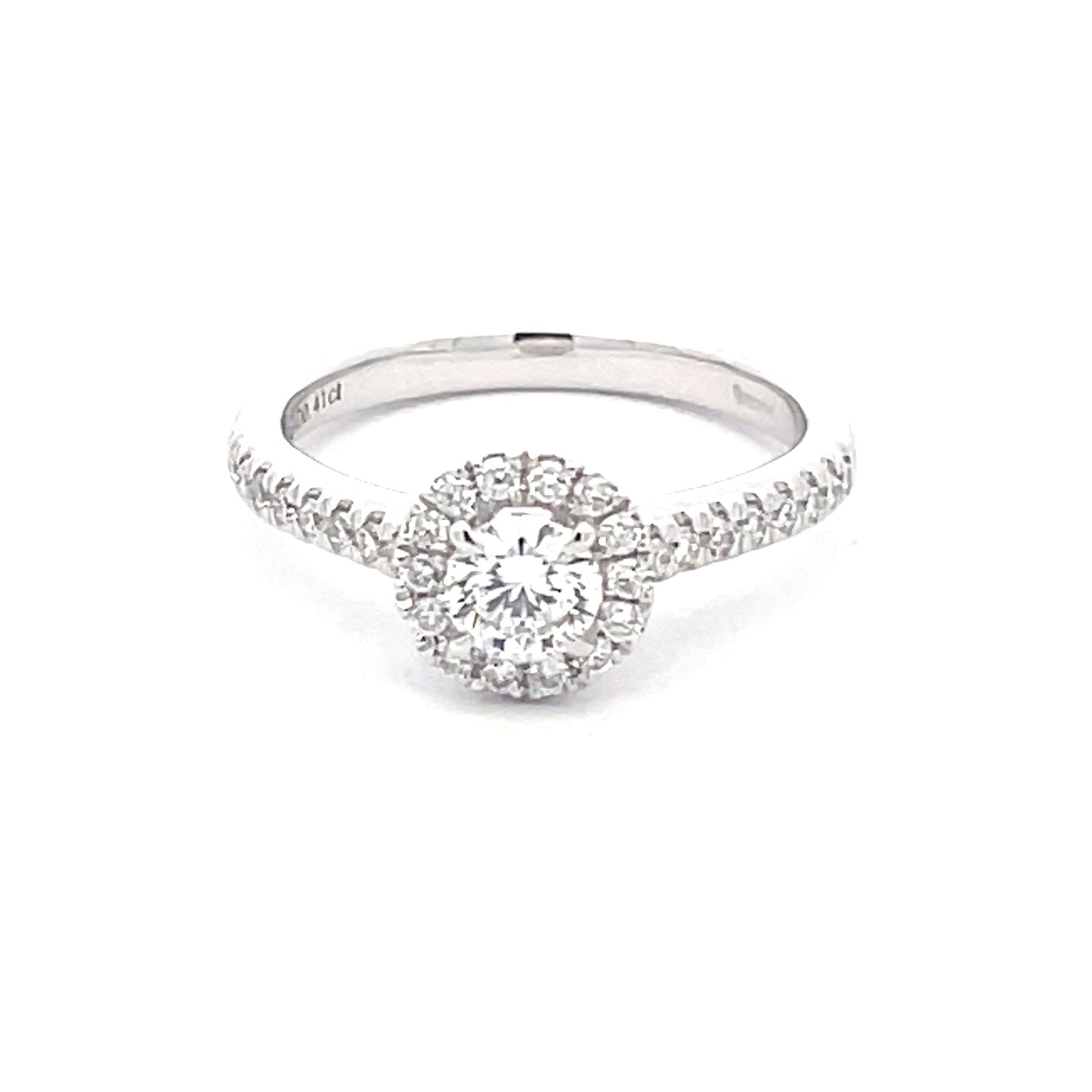 AURORA CUT DIAMOND HALO RING - 0.72CTS Gardiner Brothers