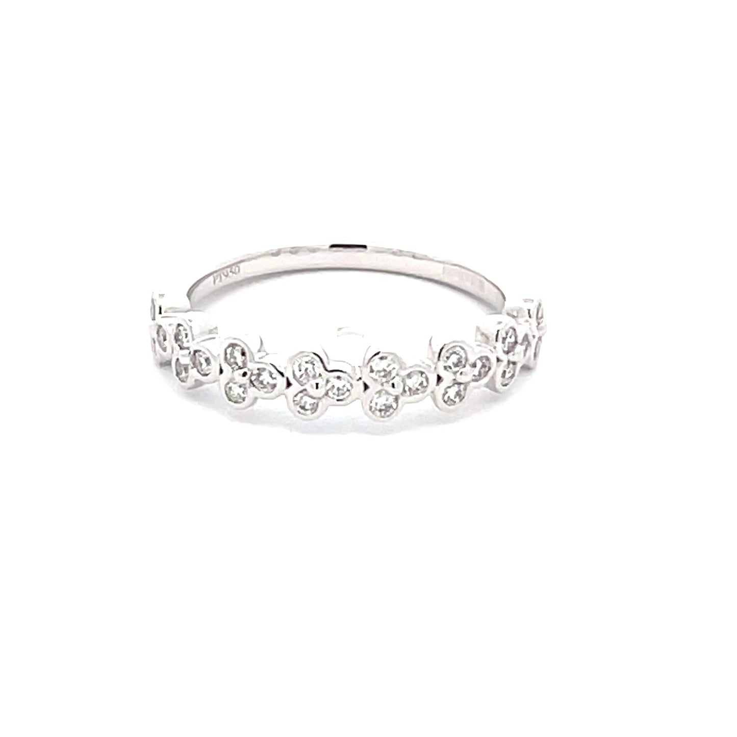 Round Brilliant Cut Diamond Floral Style Dress ring Gardiner Brothers