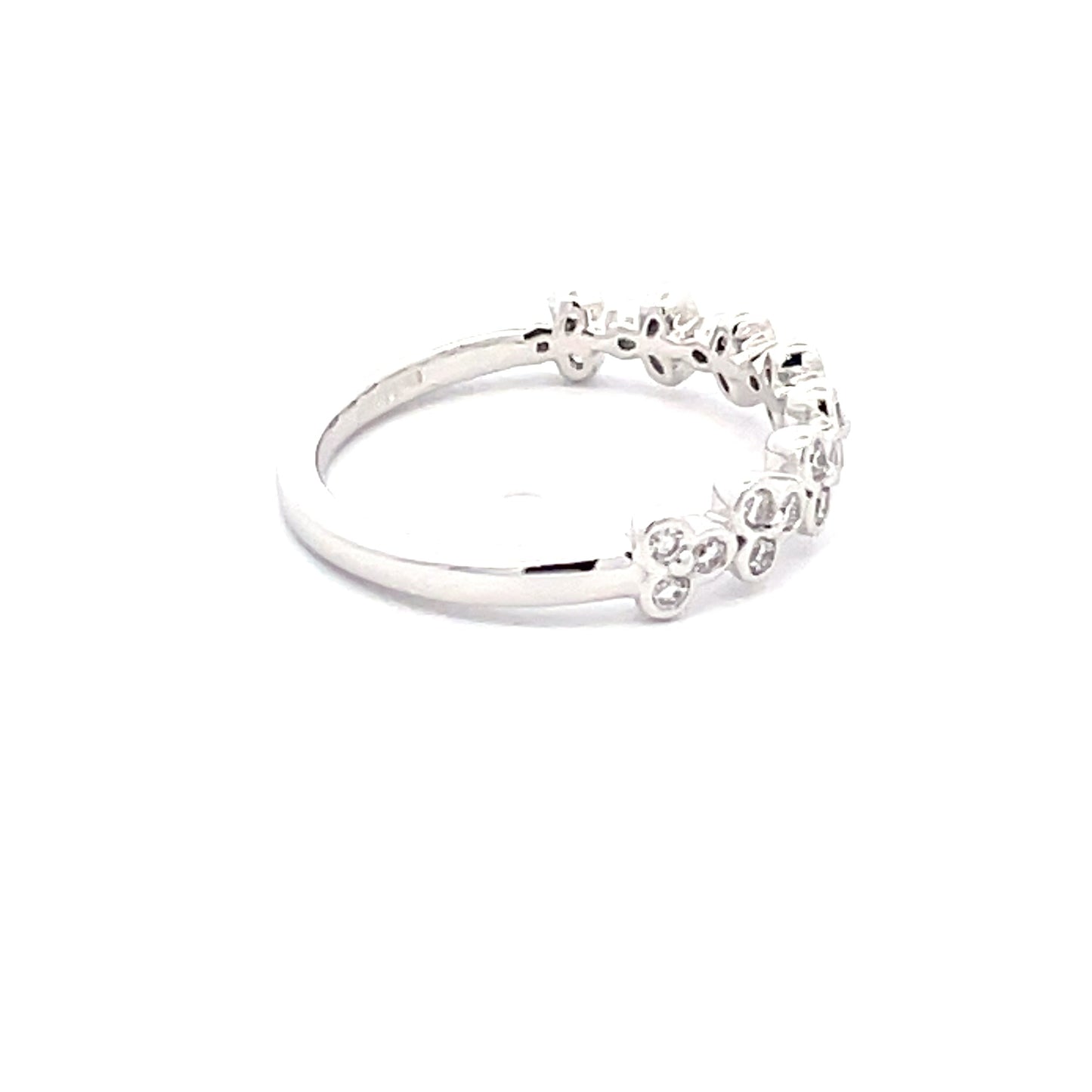 Round Brilliant Cut Diamond Floral Style Dress ring Gardiner Brothers