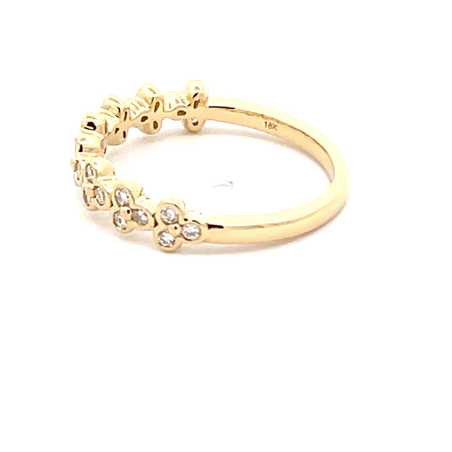 Round Brilliant Cut Diamond Floral Style Dress ring Gardiner Brothers