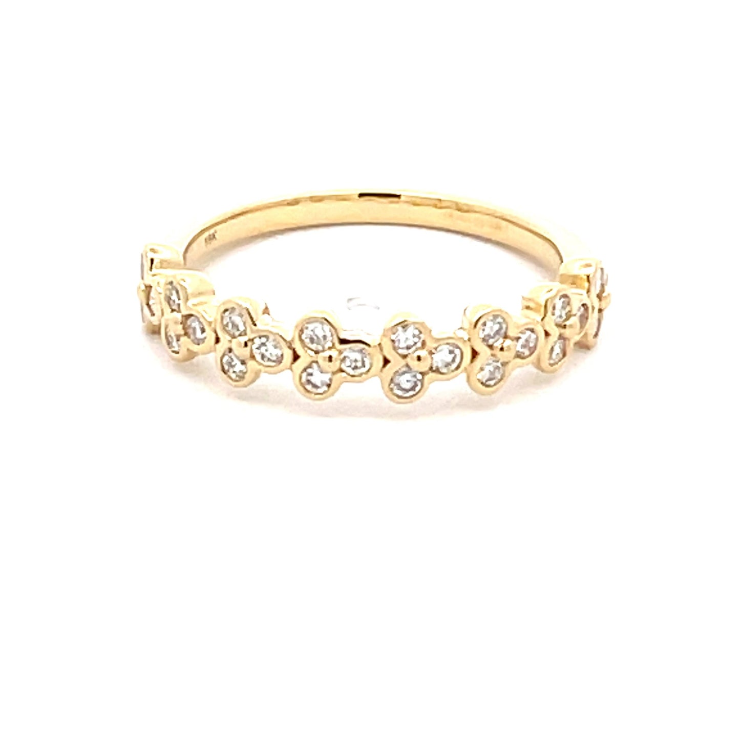 Round Brilliant Cut Diamond Floral Style Dress ring Gardiner Brothers