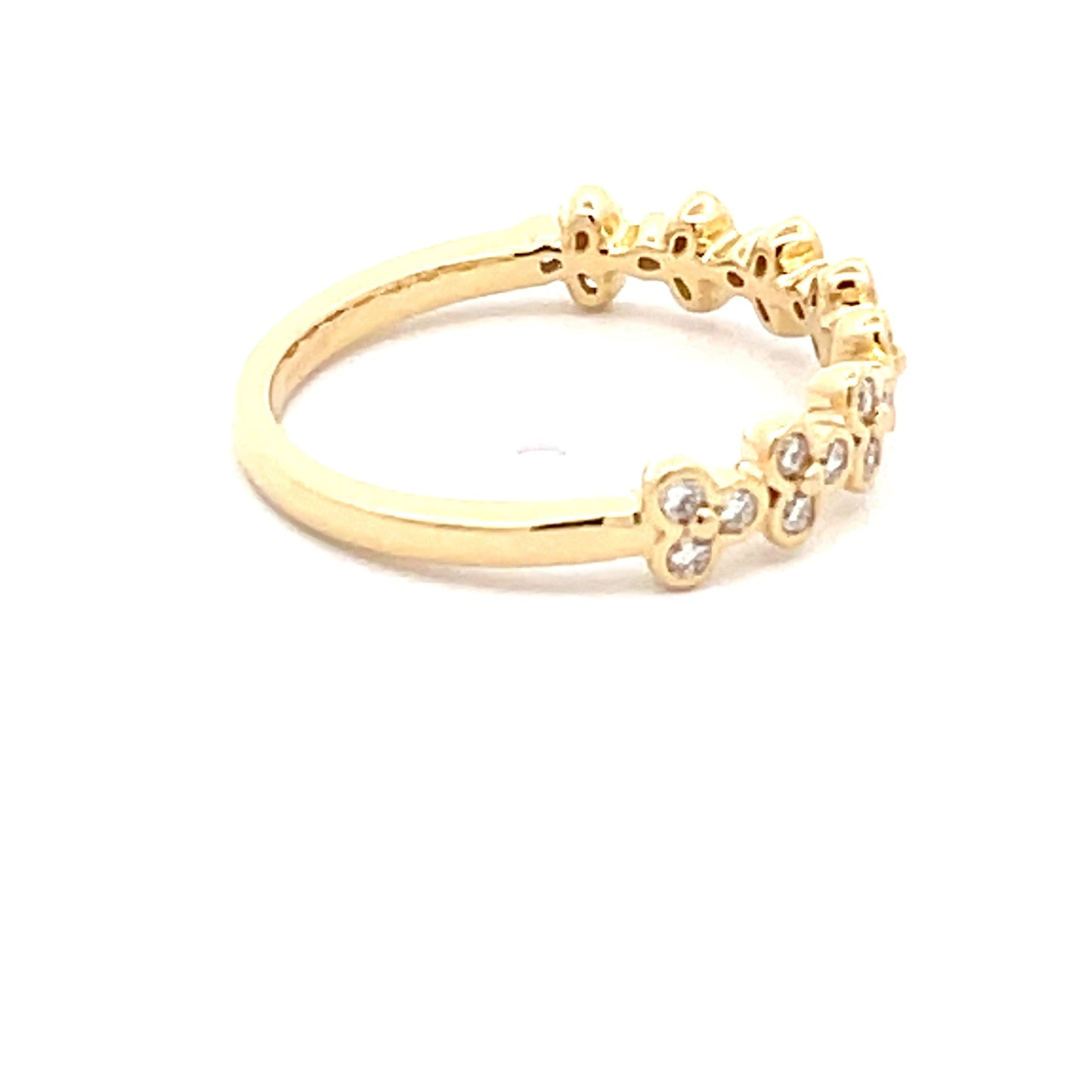 Round Brilliant Cut Diamond Floral Style Dress ring Gardiner Brothers