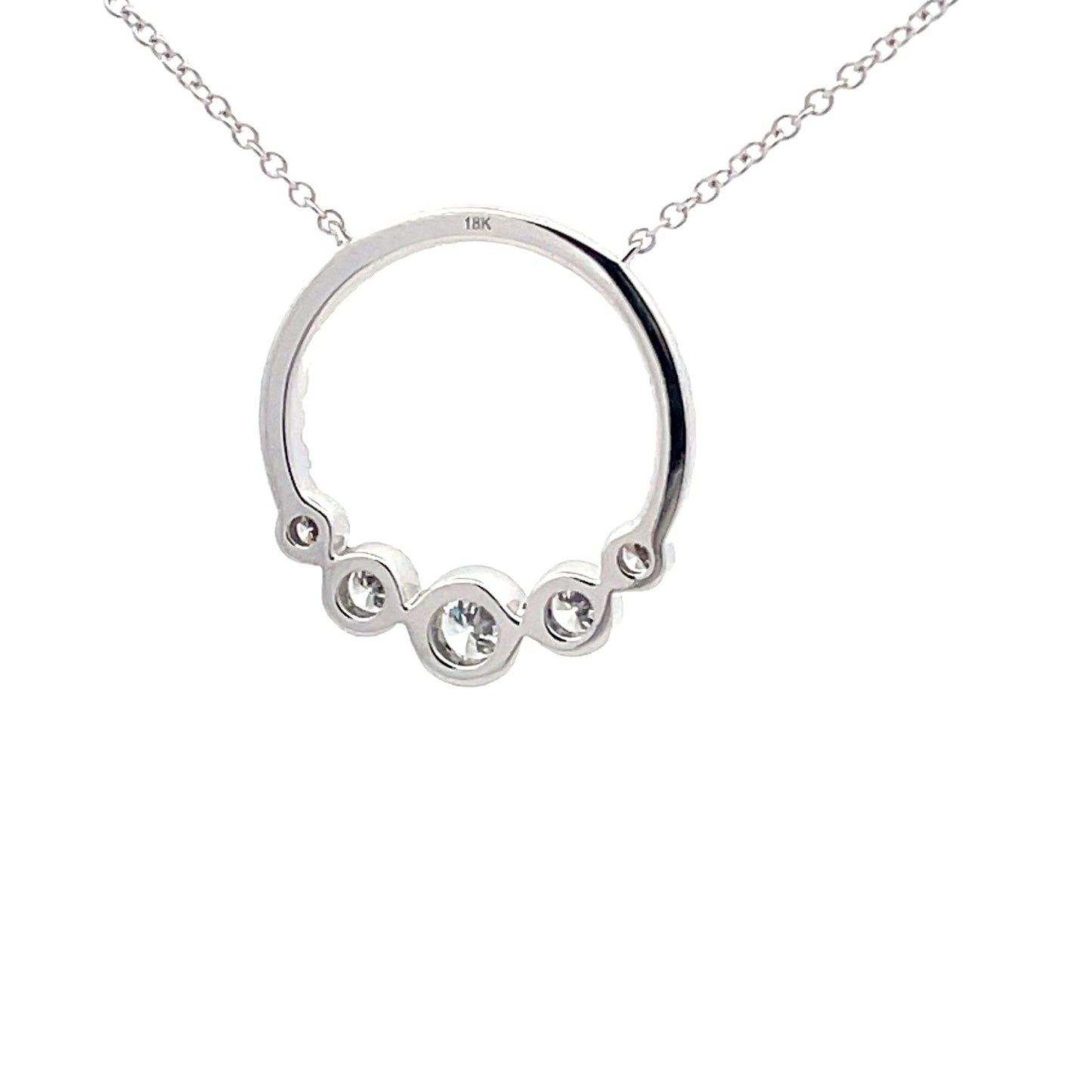 Round Brilliant Cut Diamond Graduated Circle Pendant Gardiner Brothers