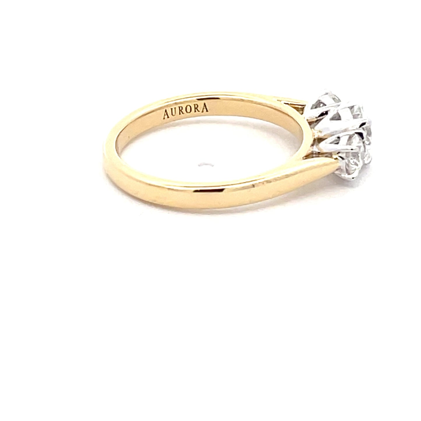 Aurora Cut Diamond 3 Stone Ring - 0.95cts Gardiner Brothers