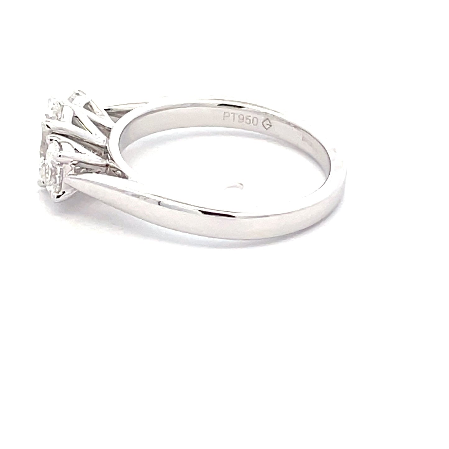 Lab Grown Oval Shaped Diamond 3 Stone Ring - 1.13cts Gardiner Brothers