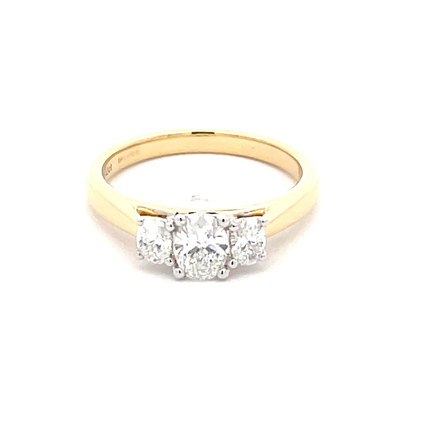 Oval Aurora Cut Diamond 3 Stone Ring - 0.75cts Gardiner Brothers