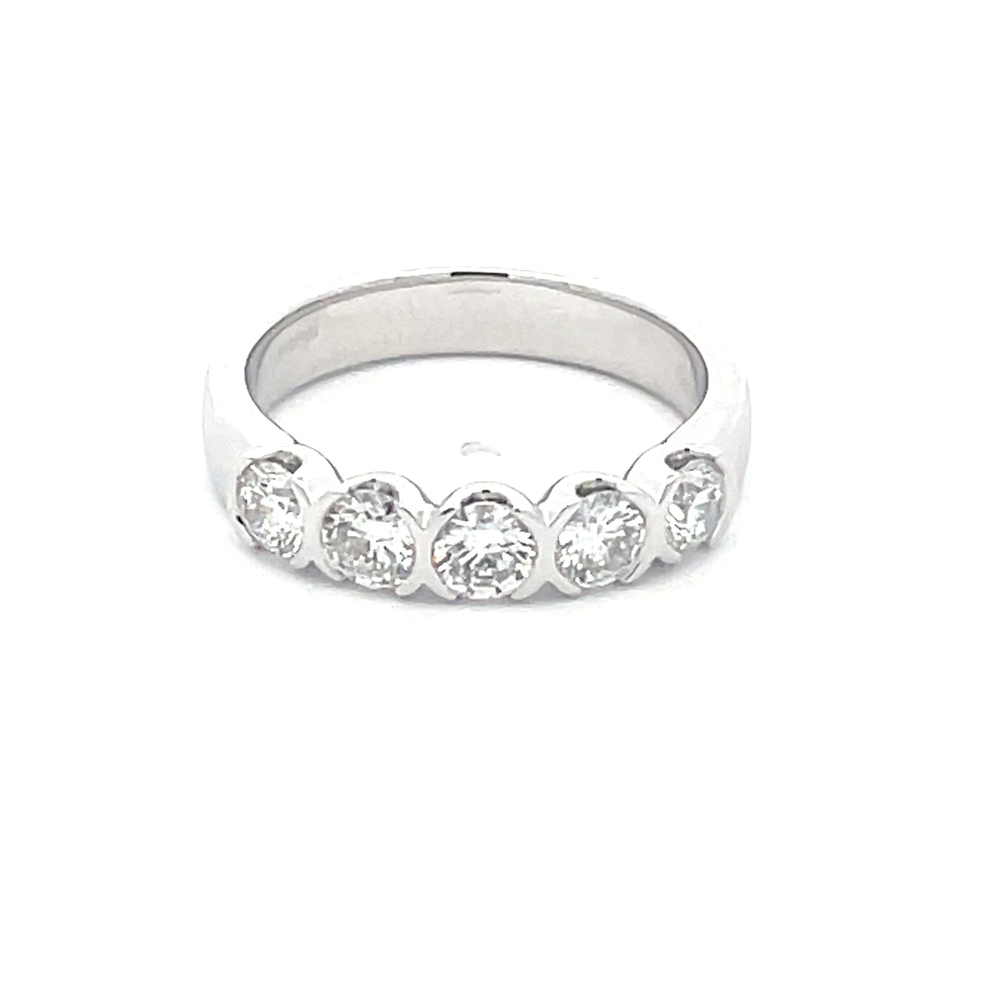 Round Brilliant Cut Diamond 5 Stone Ring - 1.00cts Gardiner Brothers