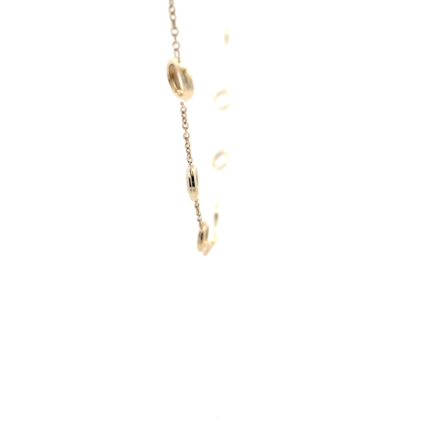 Yellow Gold Circles Station Necklet Gardiner Brothers