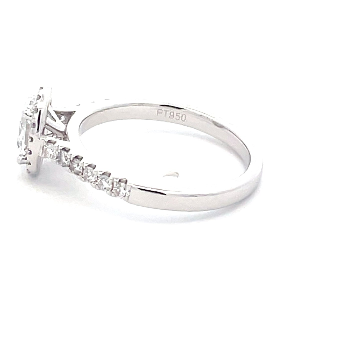 Oval Shaped diamond Halo style Ring - 0.79cts Gardiner Brothers