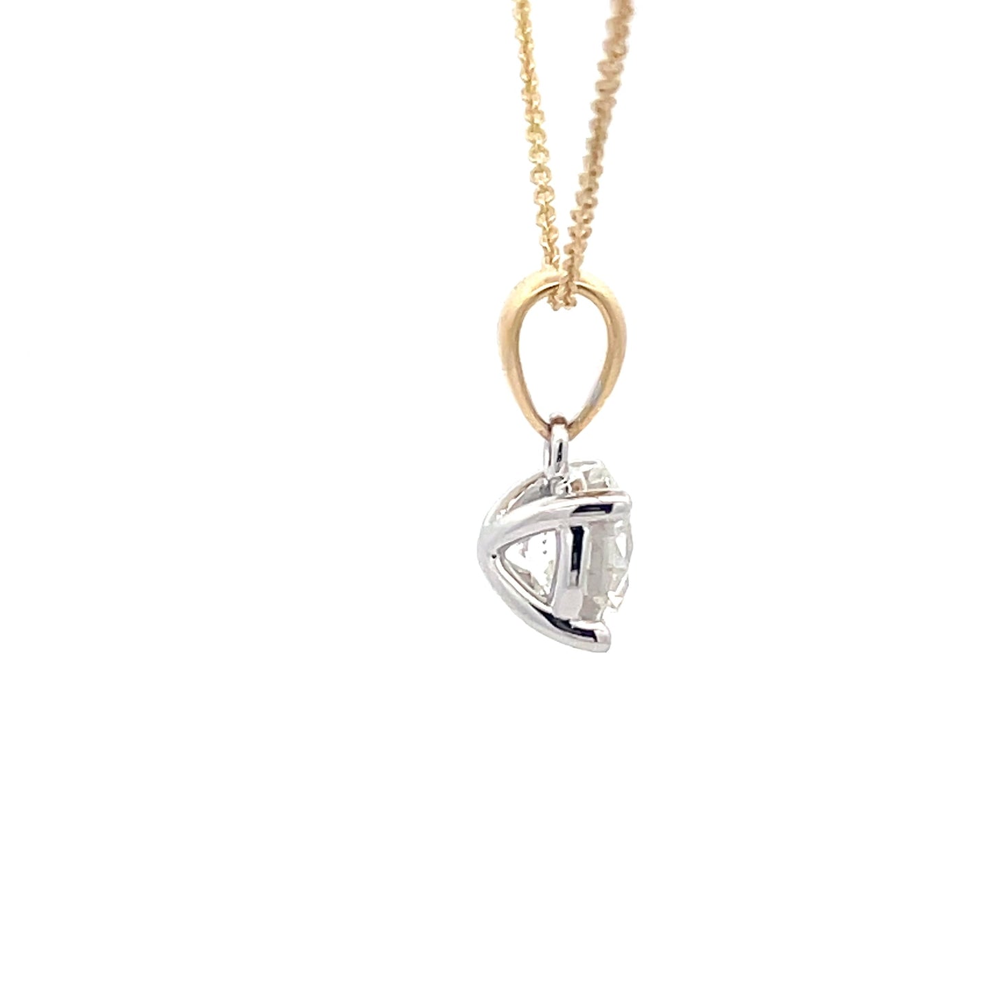 Round Brilliant Cut Diamond Solitaire Pendant - 1.13cts Gardiner Brothers