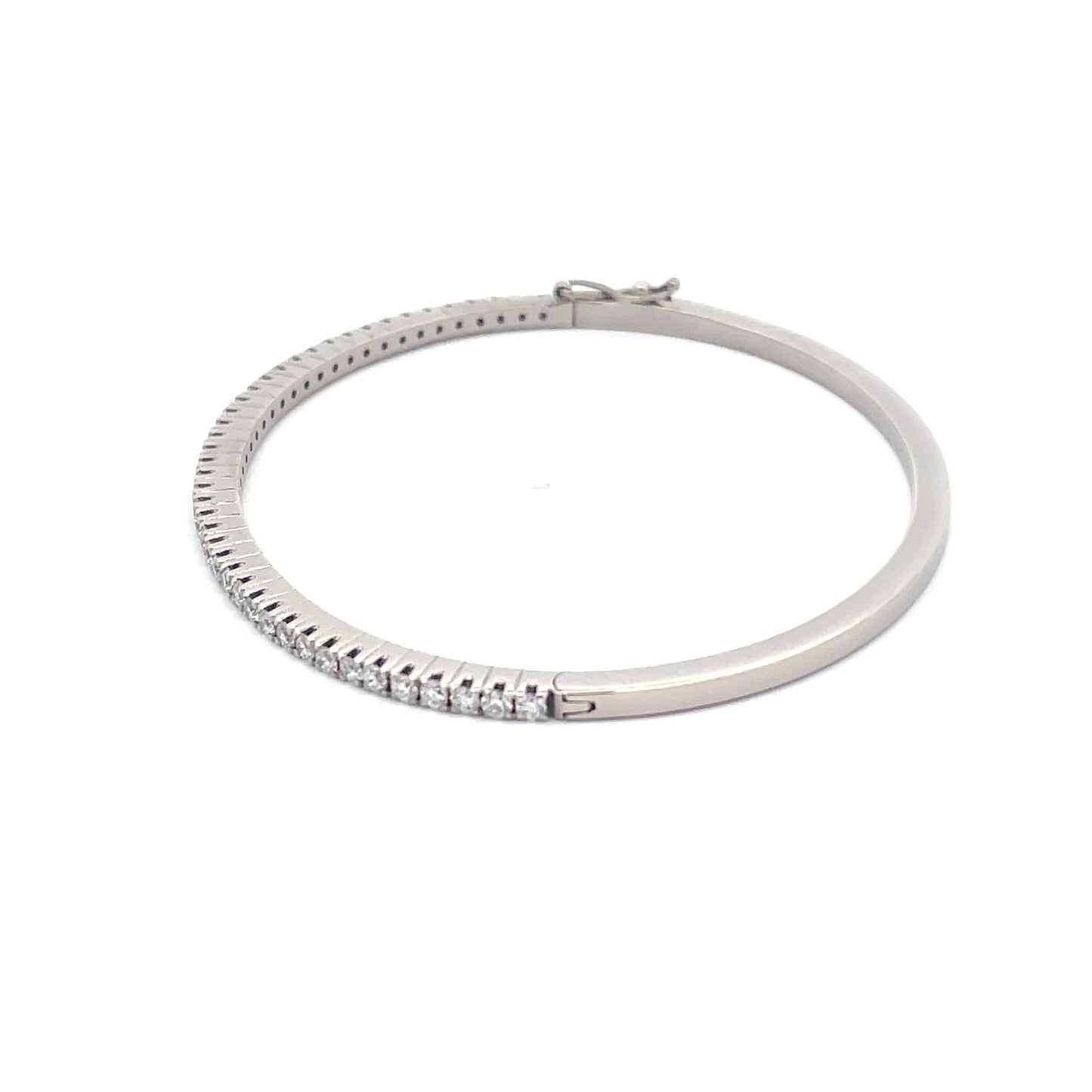 Round Brilliant Cut Diamond Bangle Gardiner Brothers
