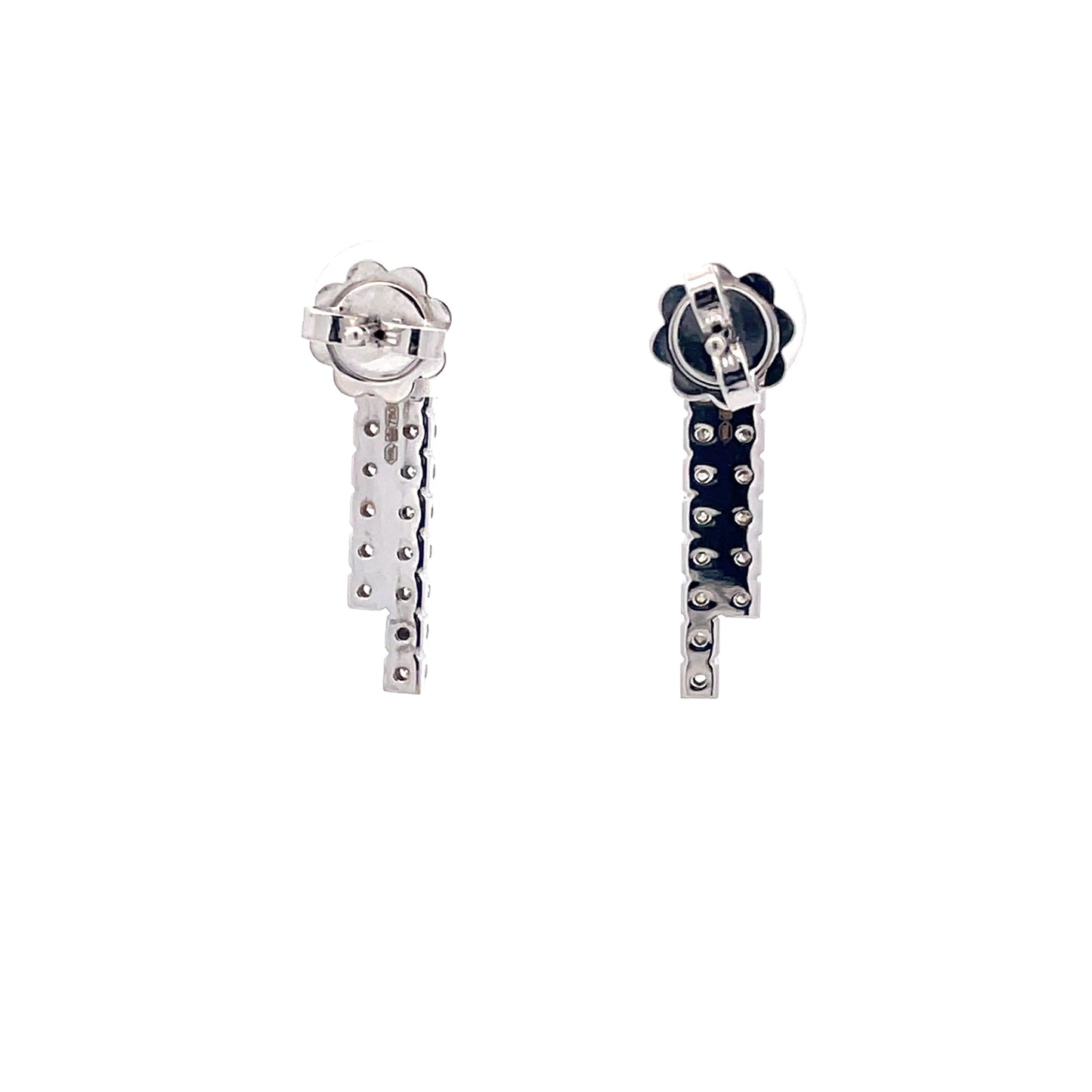 Round Brilliant Cut Diamond Double Stick Style Earring Gardiner Brothers
