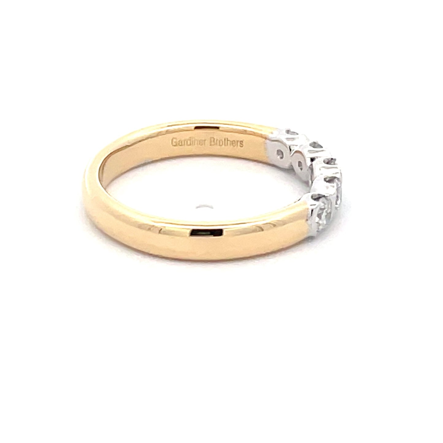 Round Brilliant Cut Diamond 5 Stone Ring - 0.50cts Gardiner Brothers