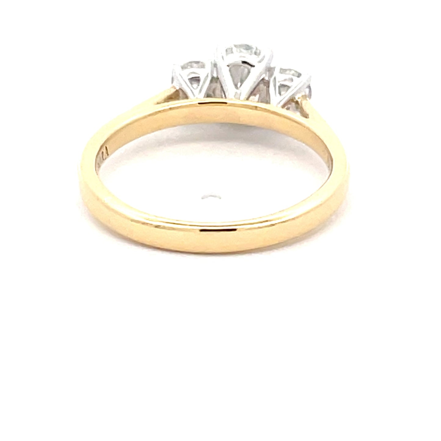 Aurora cut Oval and round Diamond 3 Stone Ring - 0.85cts Gardiner Brothers
